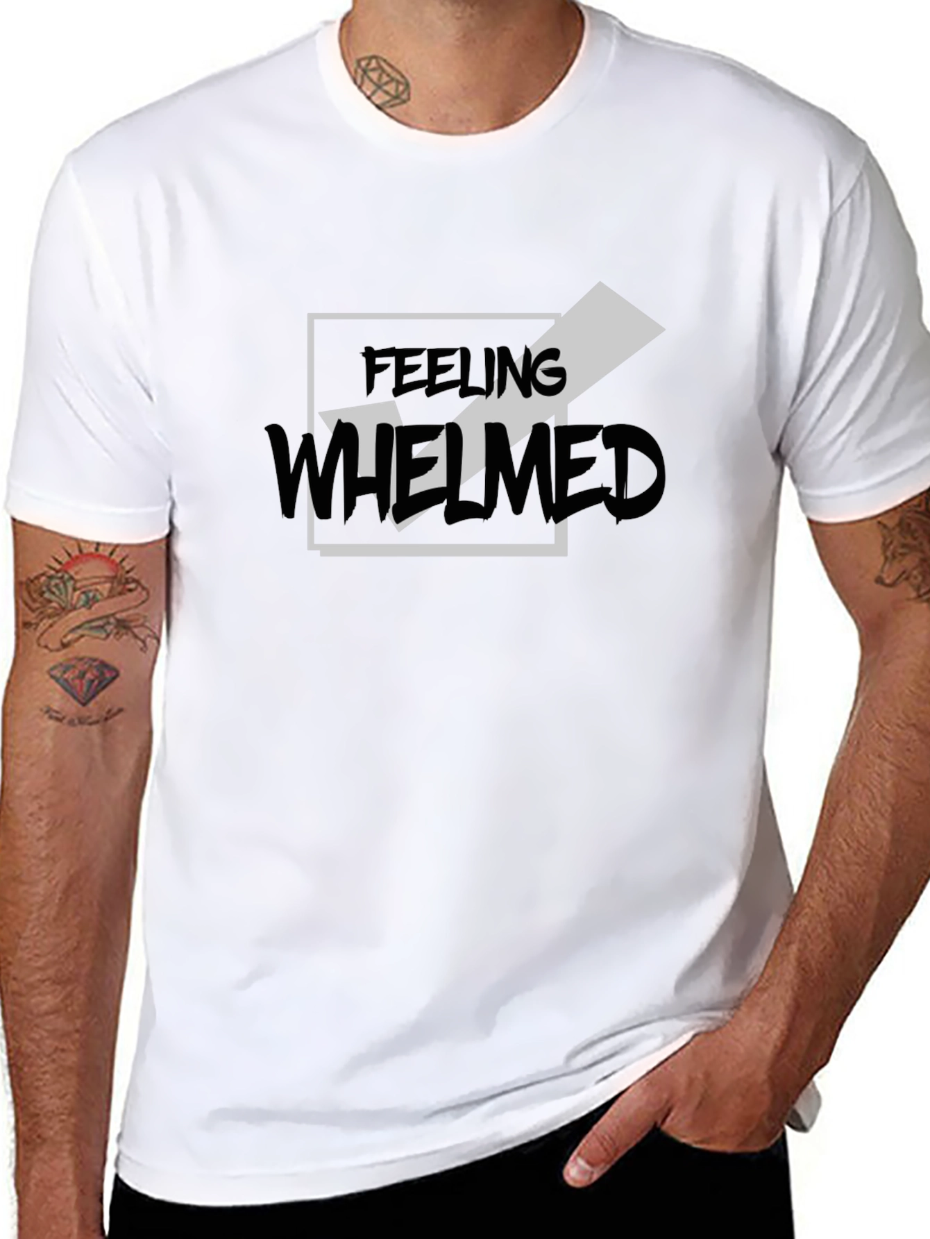 Feeling Whelmed Graphic Tee - Black