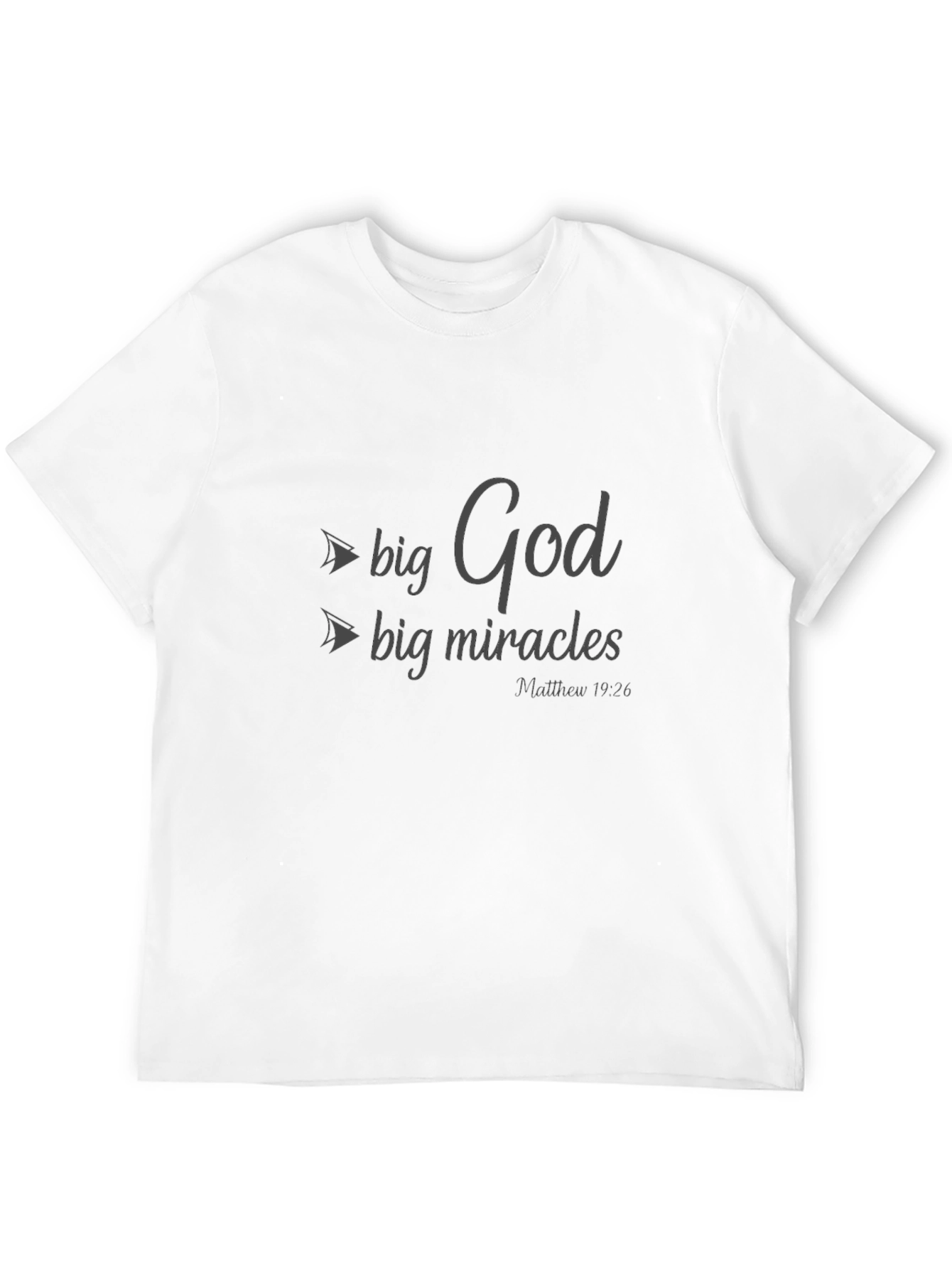 Big God Big Miracles Black T-Shirt