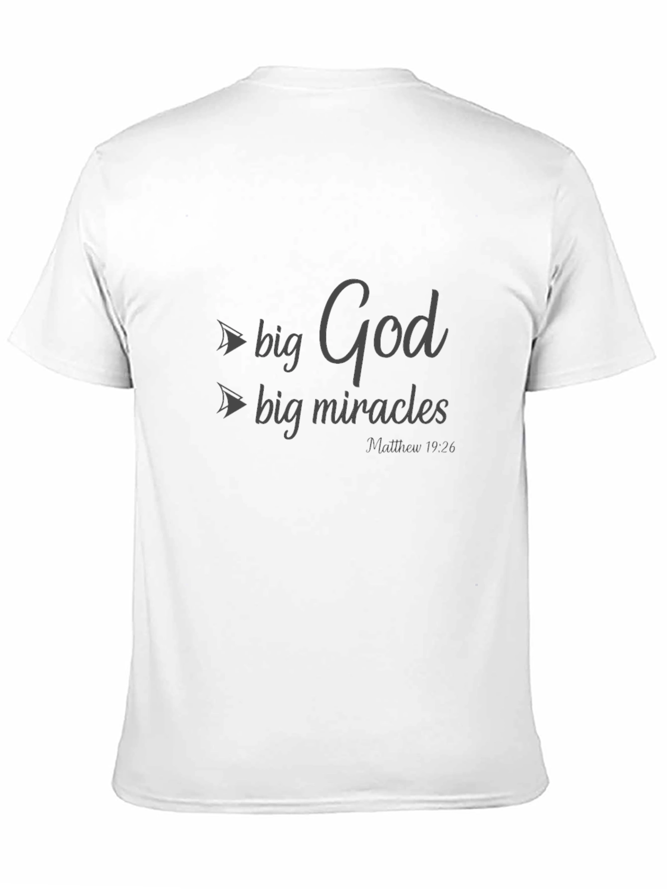Big God Big Miracles Black T-Shirt