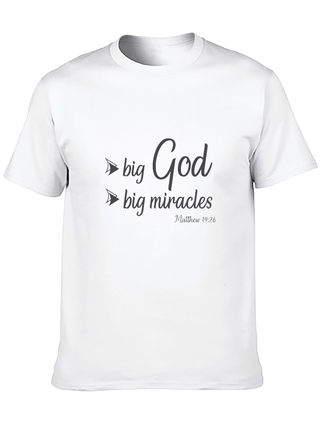 Big God Big Miracles Black T-Shirt