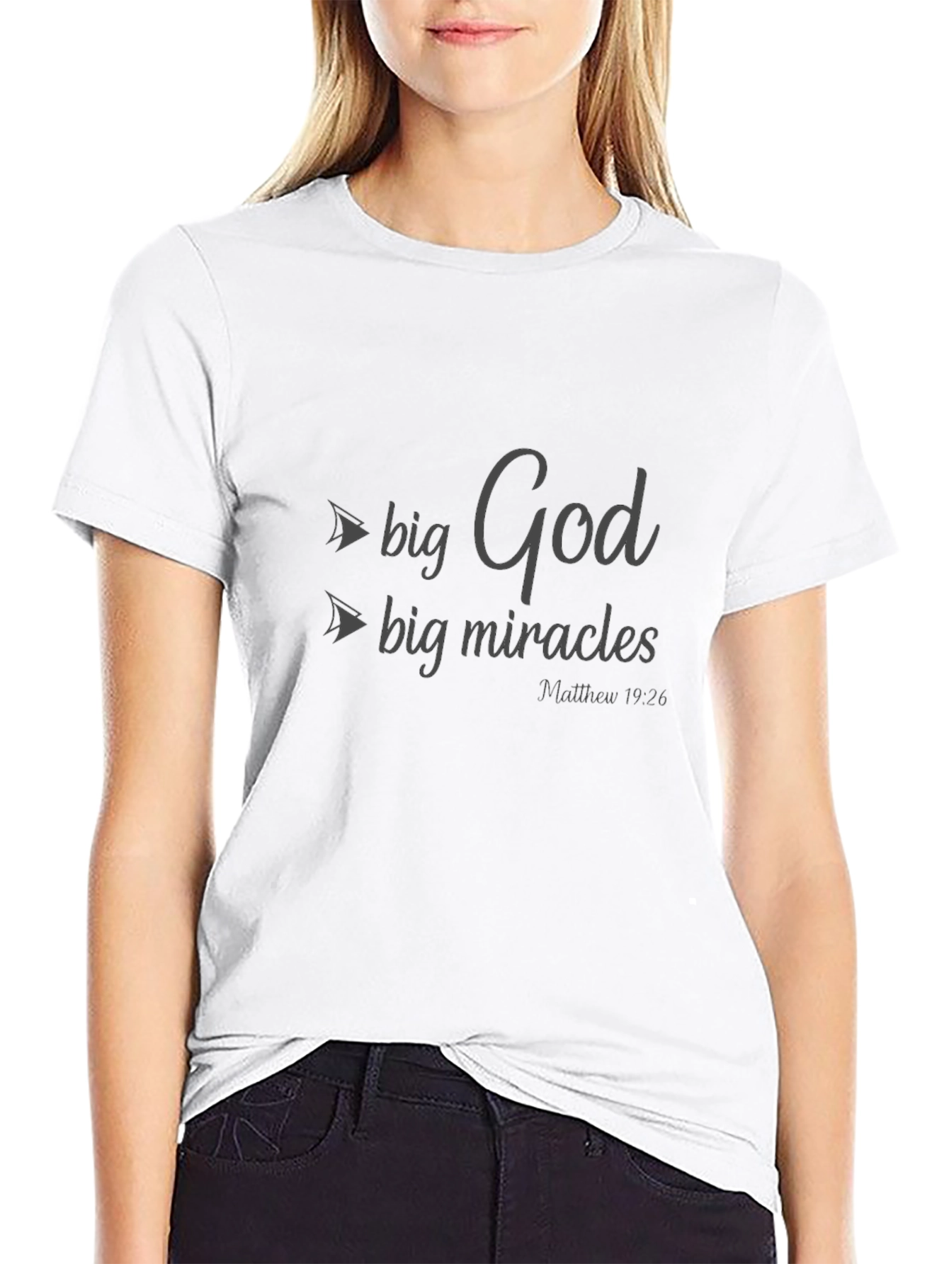 Big God Big Miracles Black T-Shirt