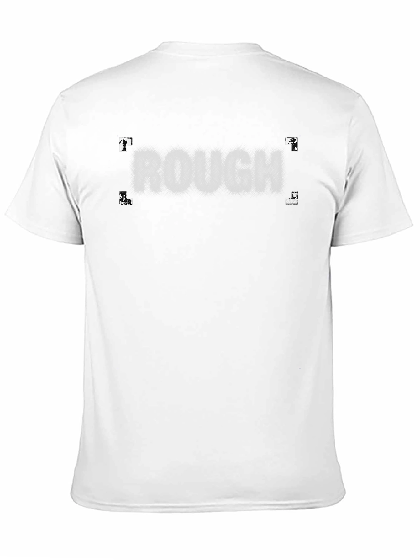Rough Graphic T-Shirt - Casual Black Tee