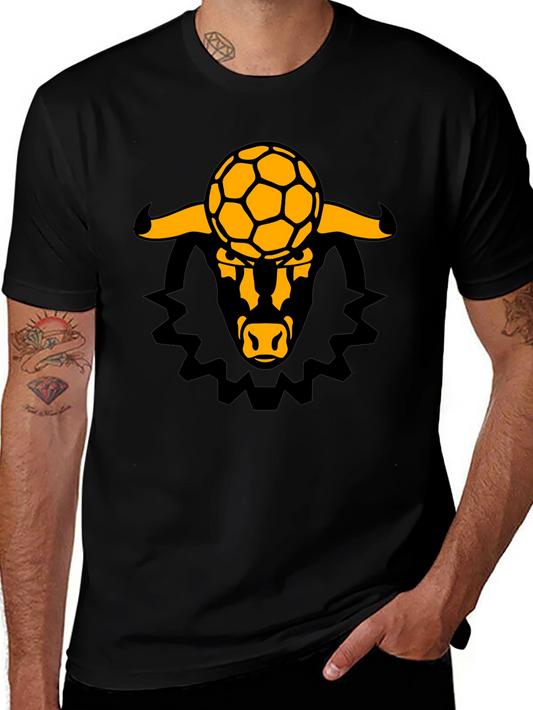 Bull Soccer T-Shirt - Unique Graphic Tee for Sports Fans