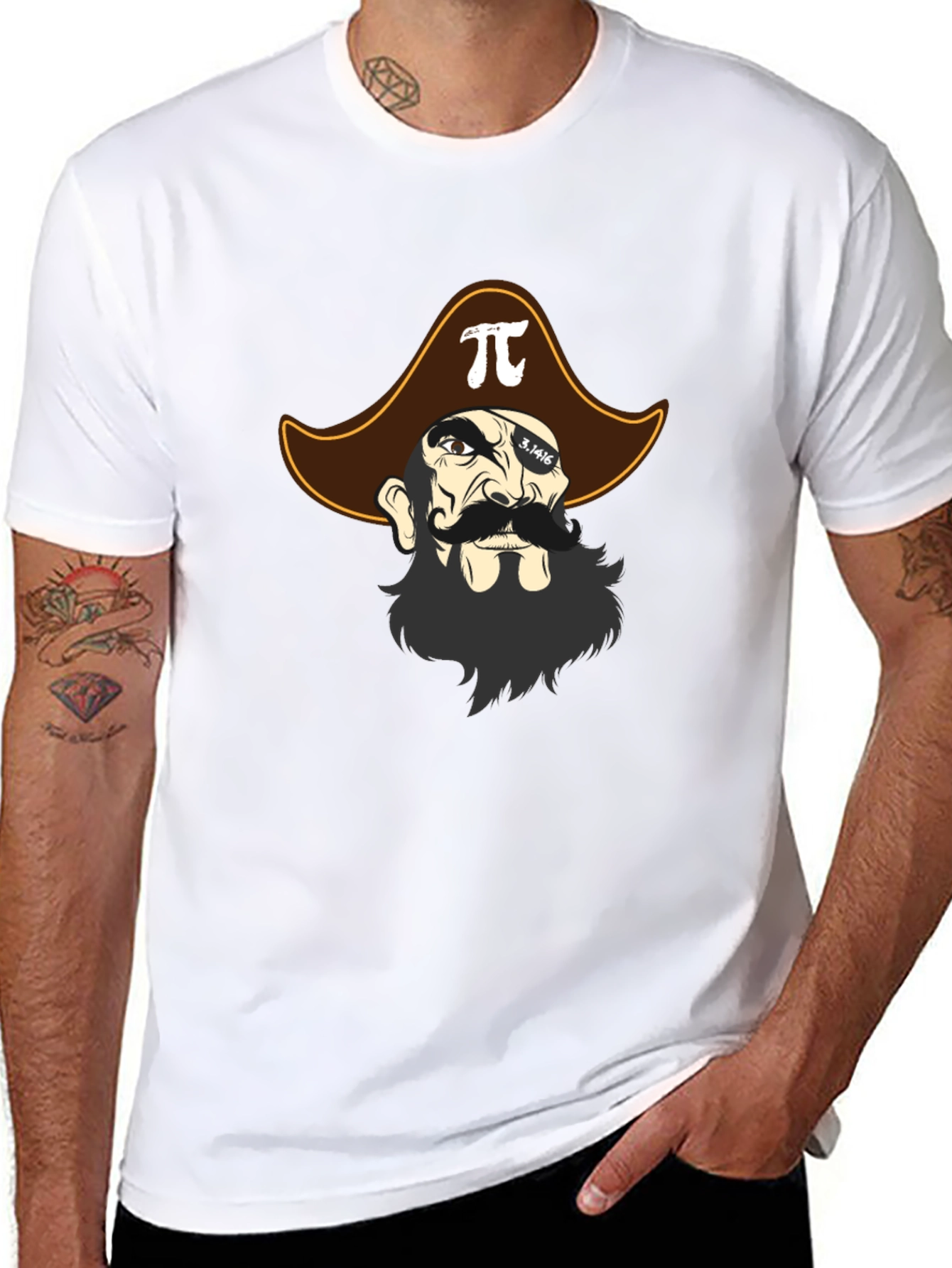 Pi-rate T-Shirt - Math Pirate Design