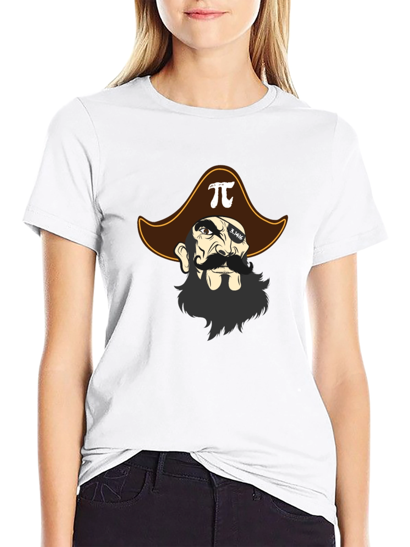 Pi-rate T-Shirt - Math Pirate Design