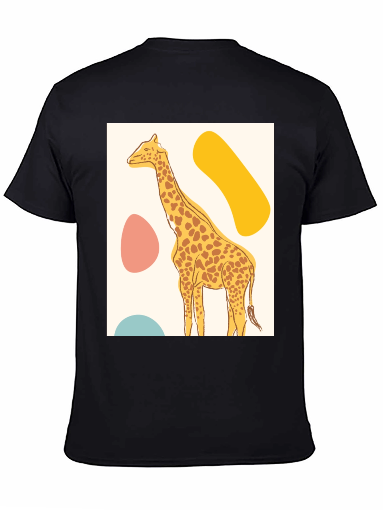 Giraffe Graphic Tee - Modern Art Style Print