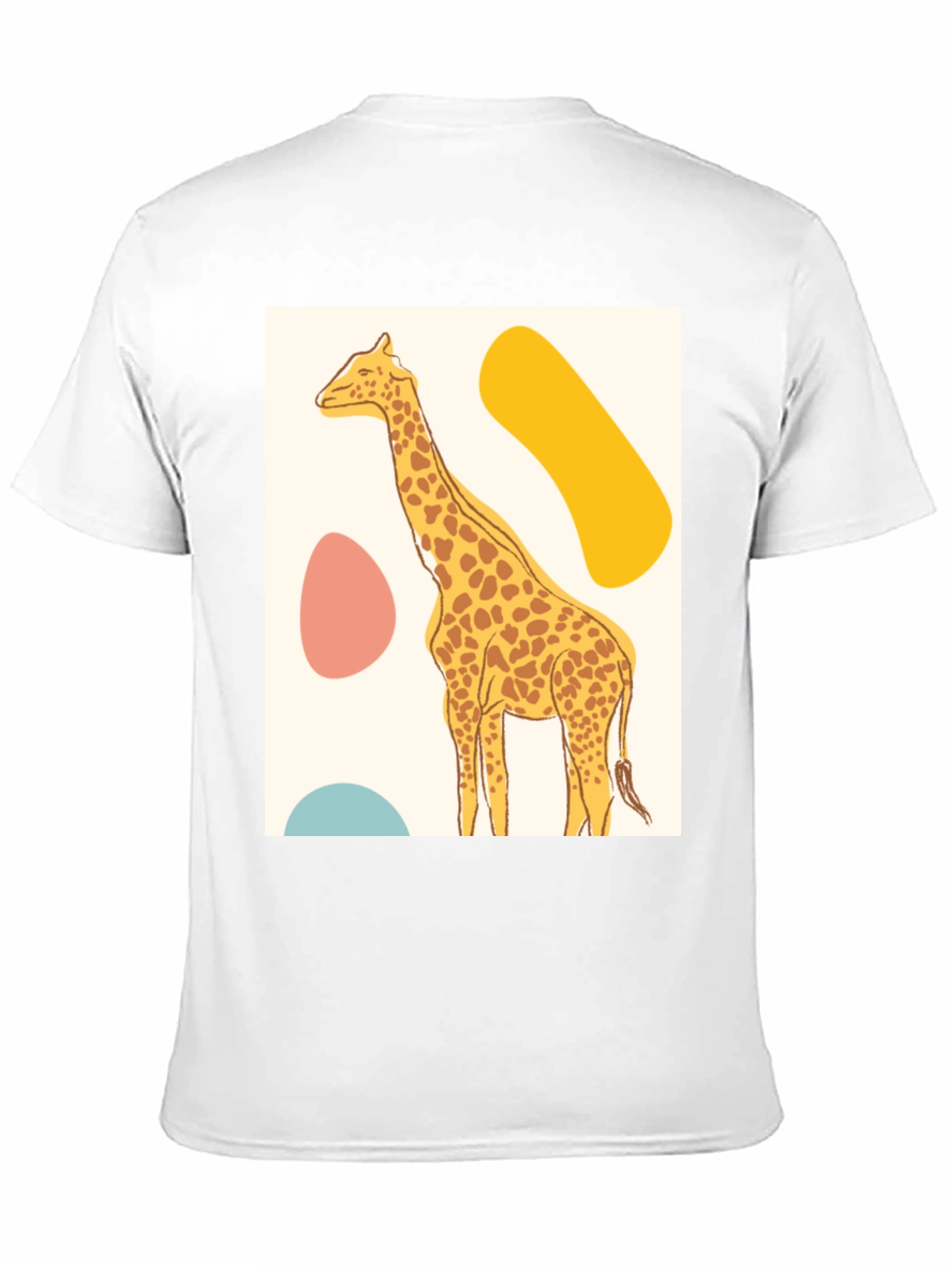 Giraffe Graphic Tee - Modern Art Style Print