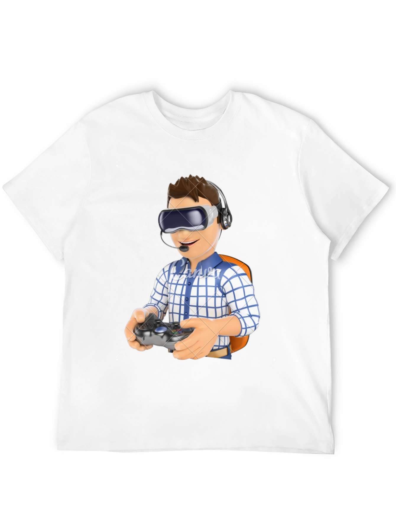 VR Gamer T-Shirt - Black Cotton Blend