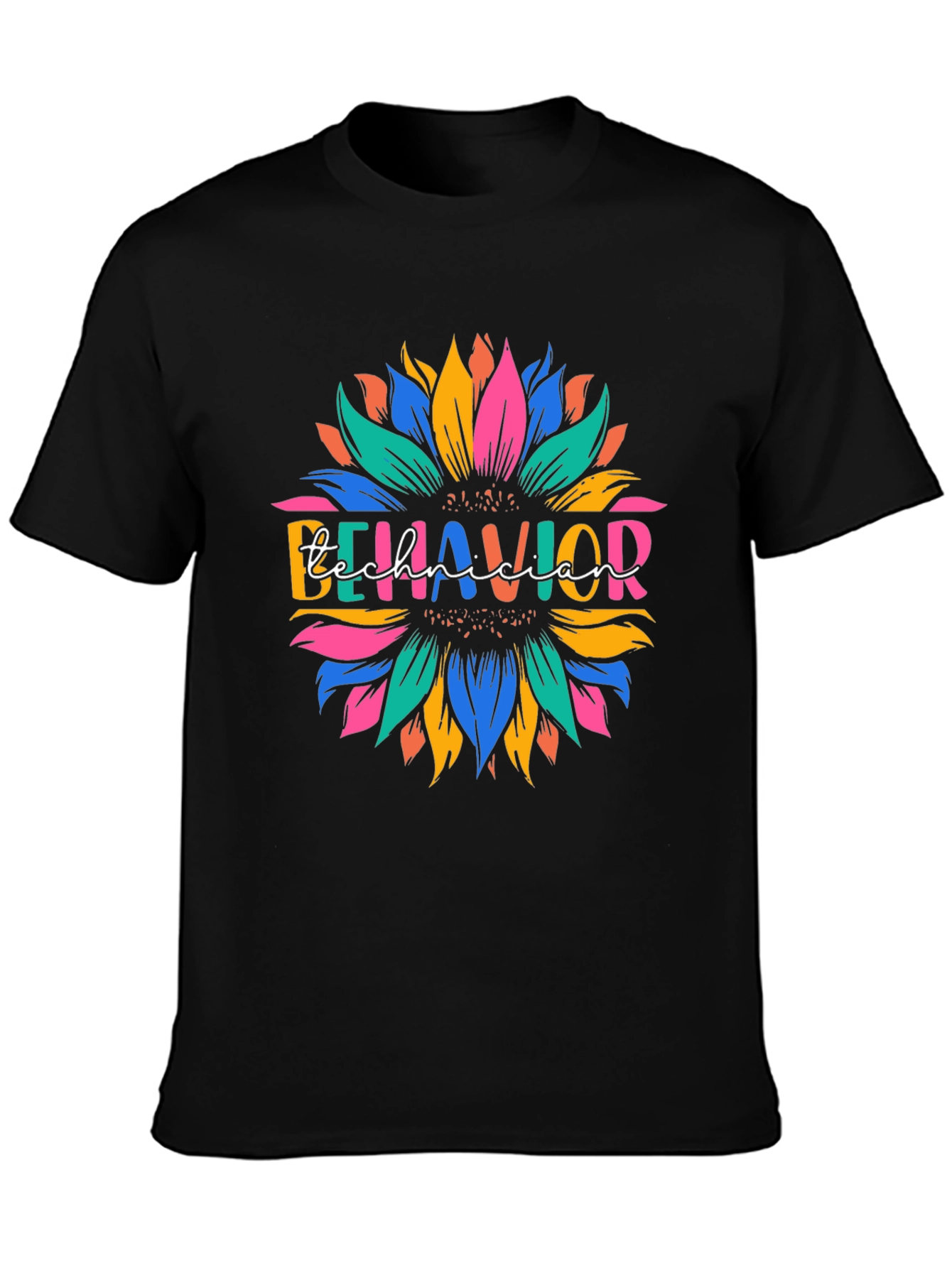 Behavior Technician Sunflower Graphic T-Shirt