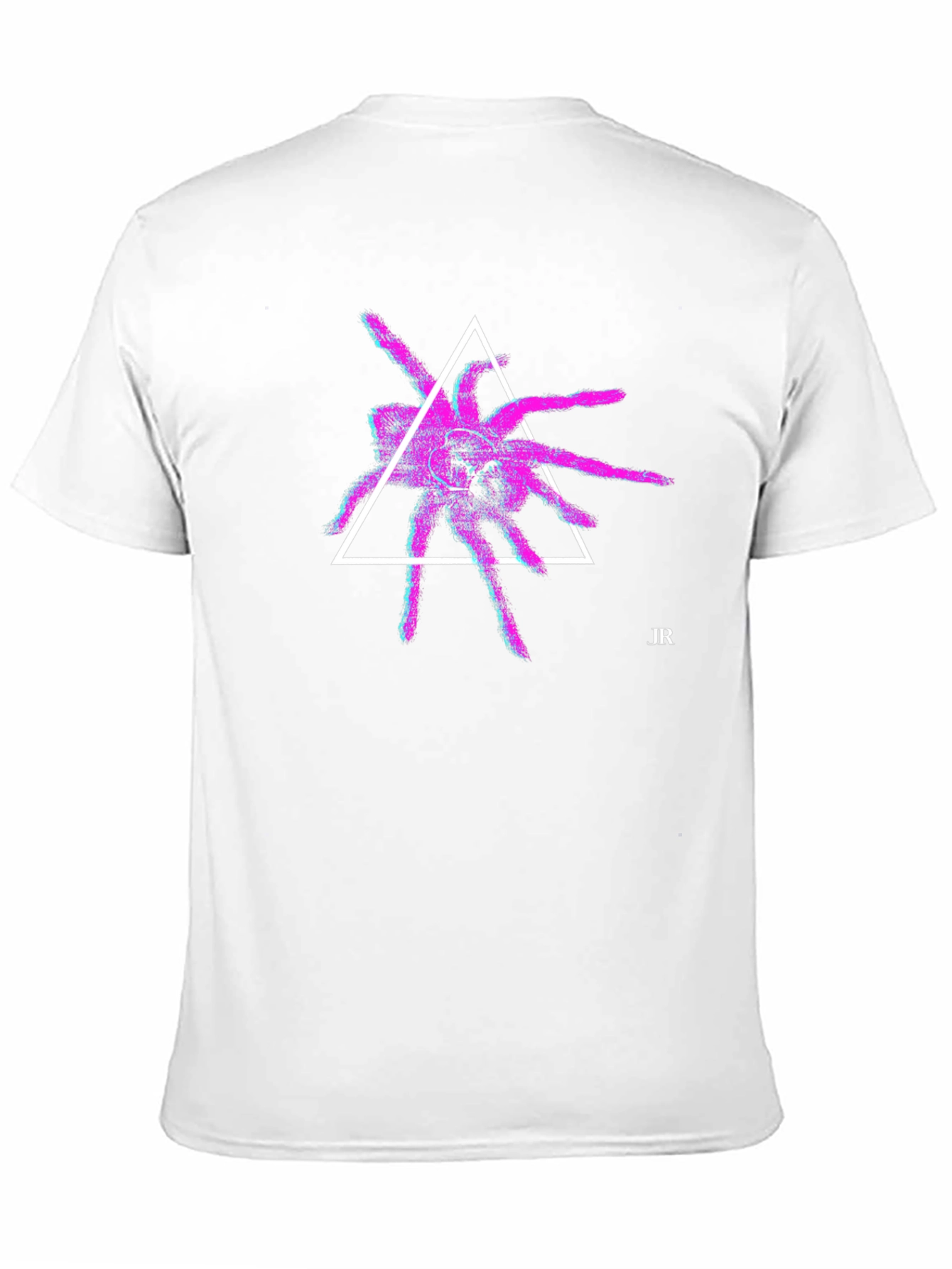 Geometric Spider Graphic Tee - Modern Black T-Shirt