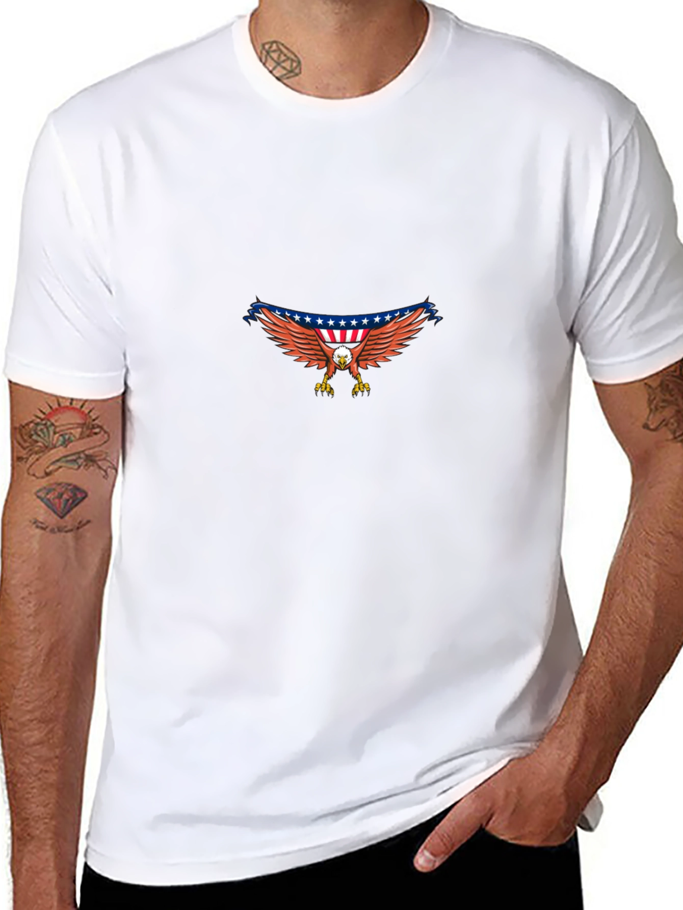 Eagle USA Flag Graphic Tee - Patriotic Style