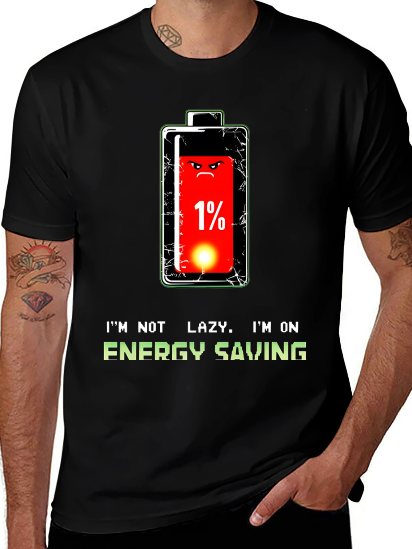 Funny Energy Saving Mode T-Shirt
