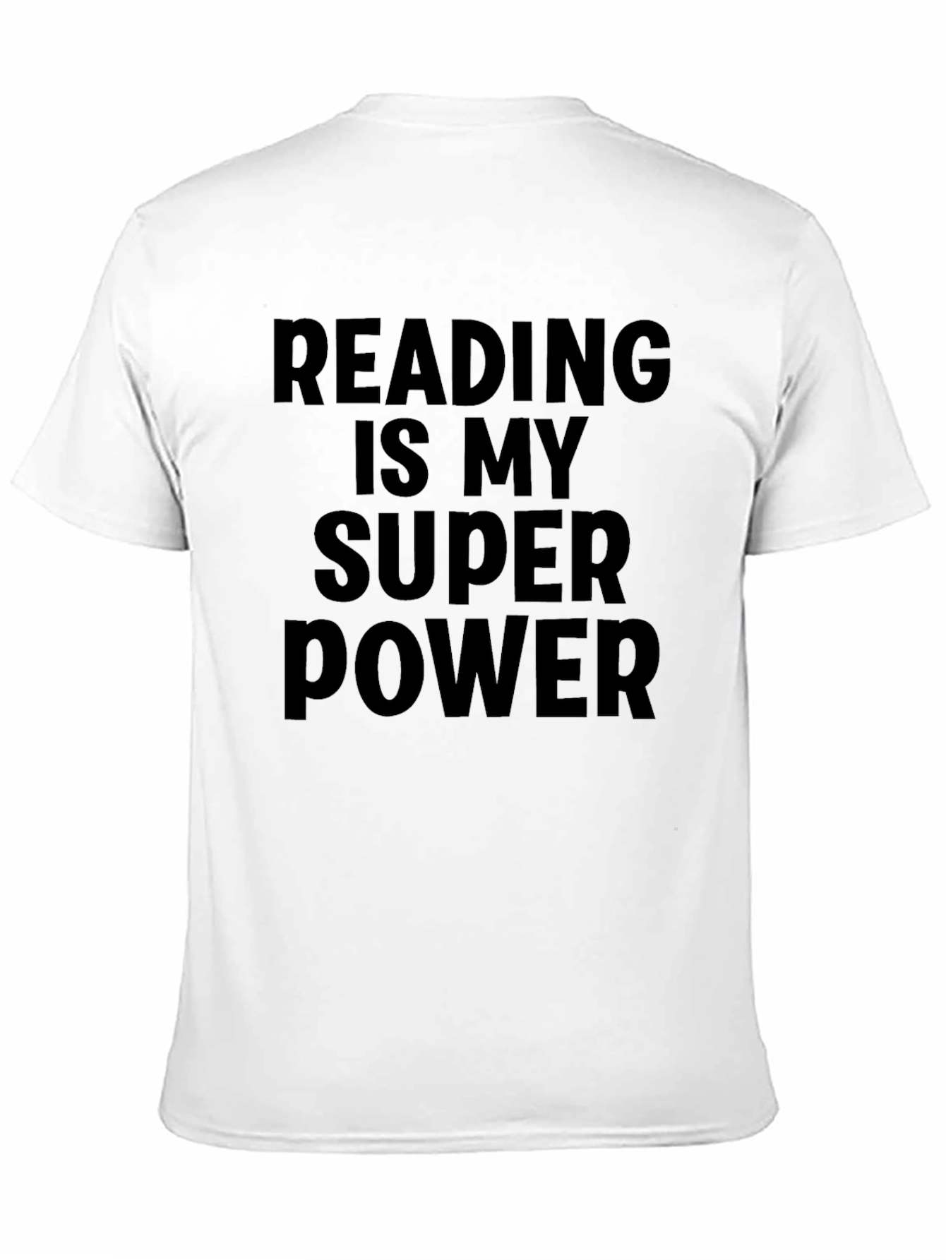 Reading is My Superpower Black T-Shirt