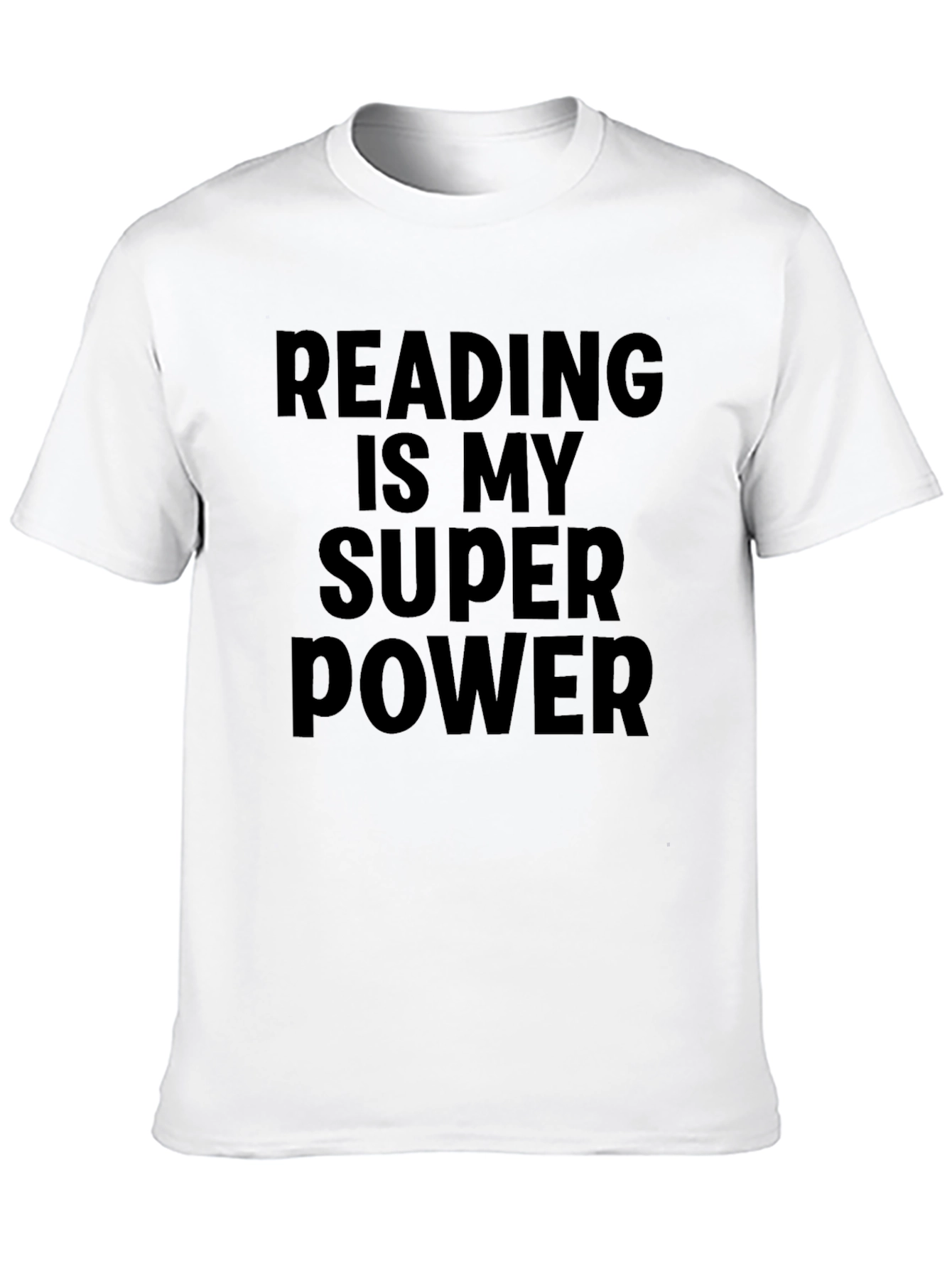 Reading is My Superpower Black T-Shirt