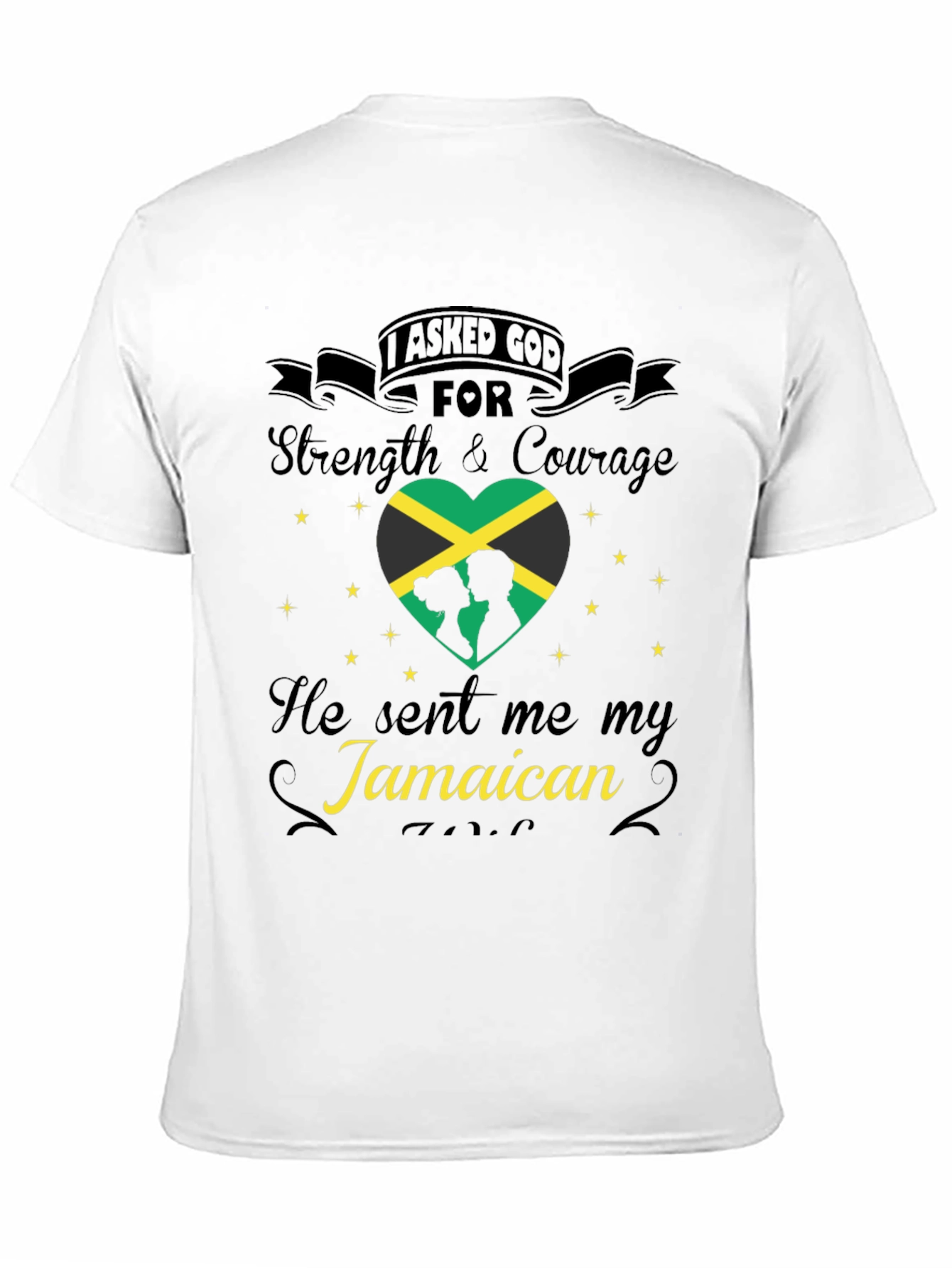 Jamaican Love Graphic Tee - Strength & Courage Shirt