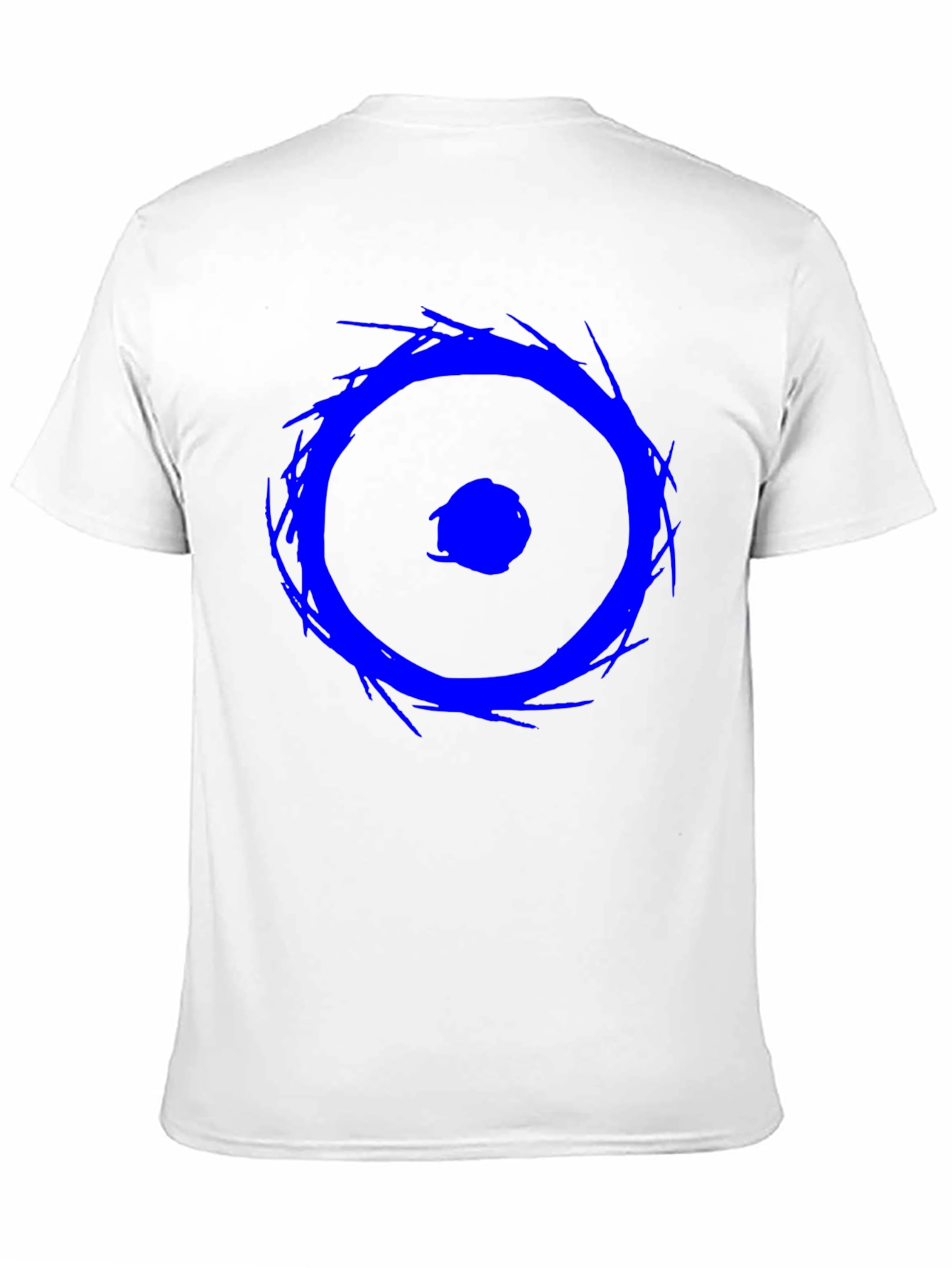 Blue Eye Graphic Tee - Black Cotton Casual Shirt
