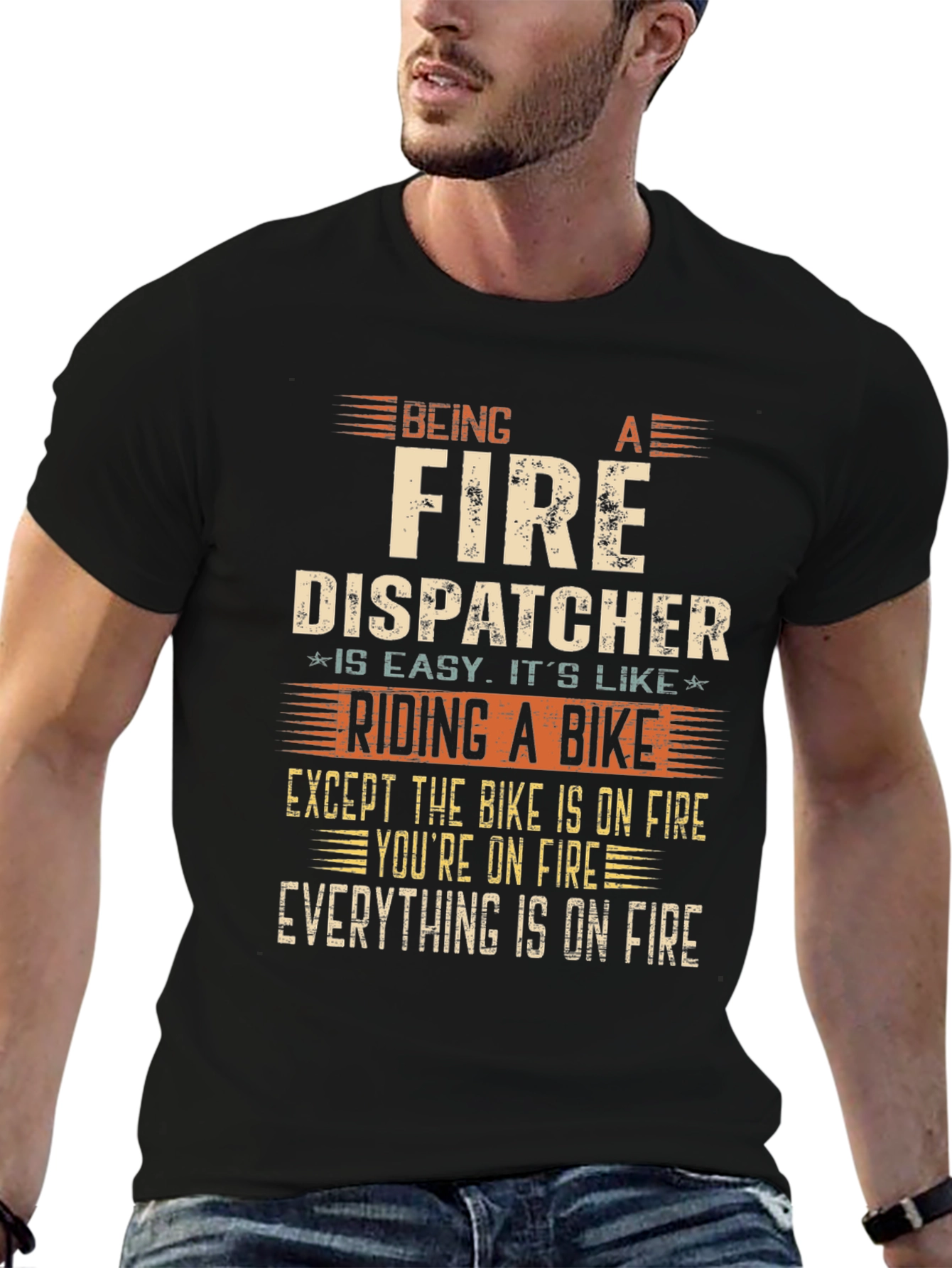 Fire Dispatcher On Fire T-Shirt