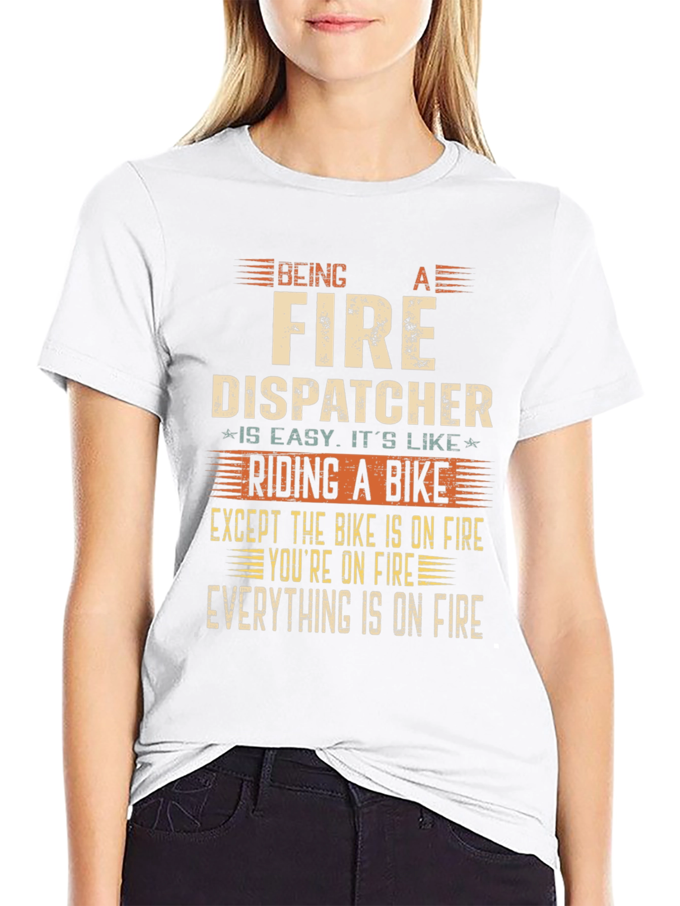 Fire Dispatcher On Fire T-Shirt