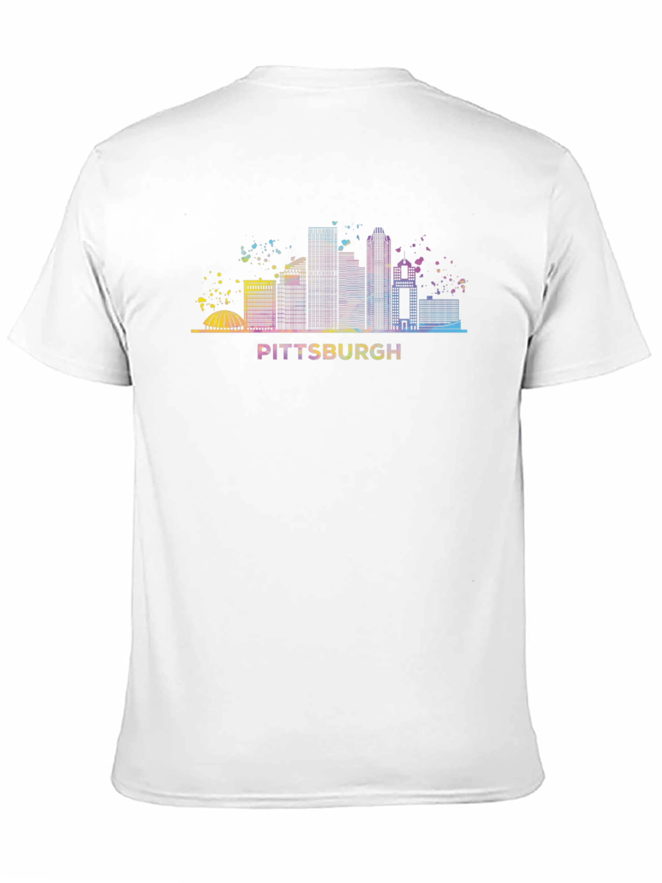 Pittsburgh Skyline Graphic Tee - Black Cotton T-Shirt