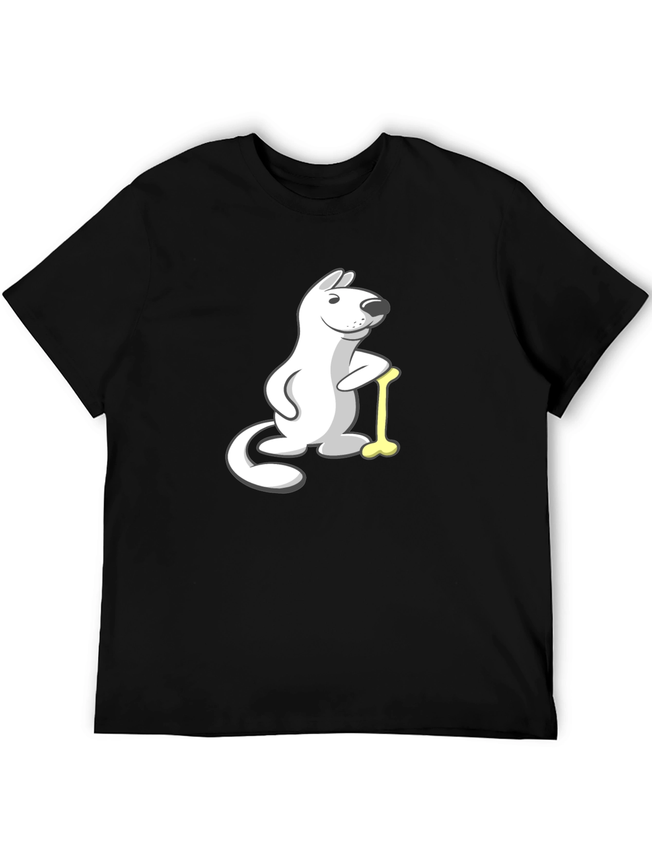 Cartoon Dog with Bone T-Shirt
