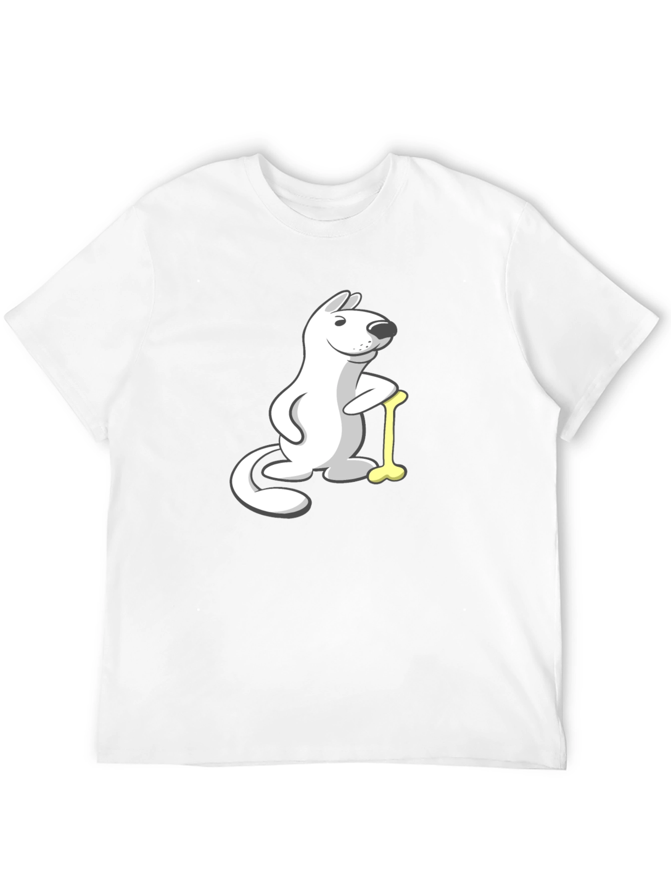 Cartoon Dog with Bone T-Shirt