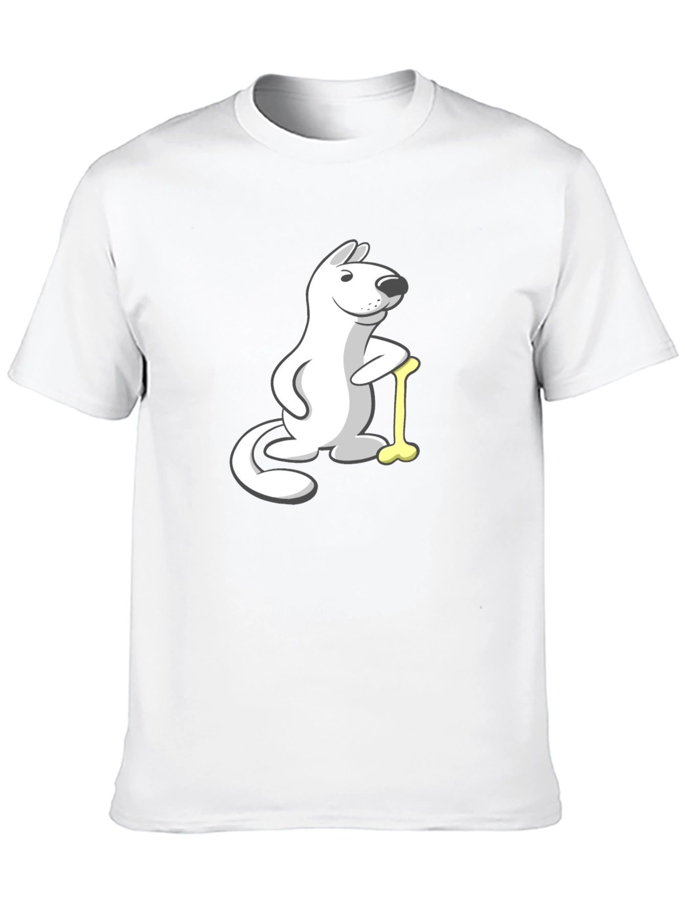 Cartoon Dog with Bone T-Shirt