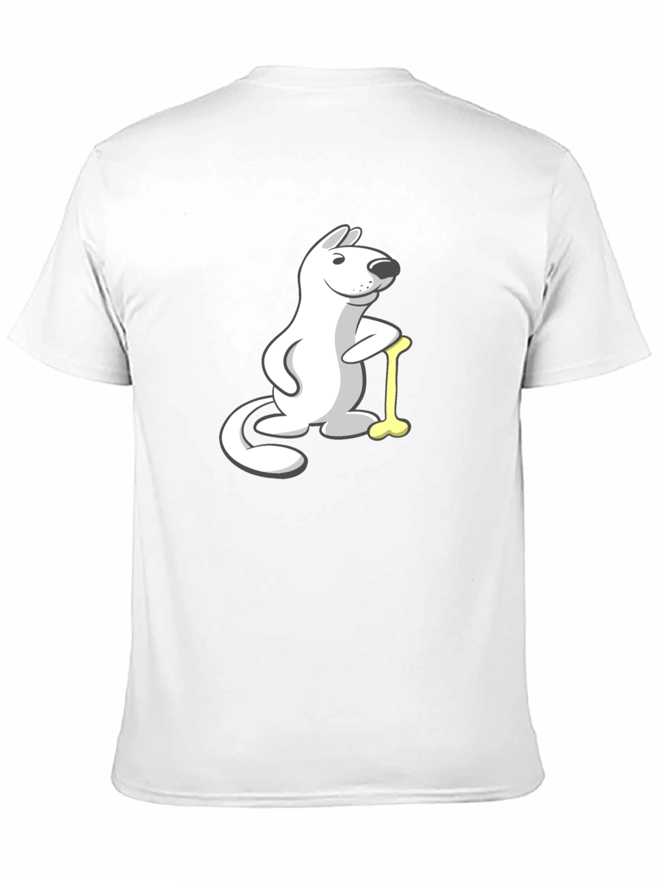 Cartoon Dog with Bone T-Shirt