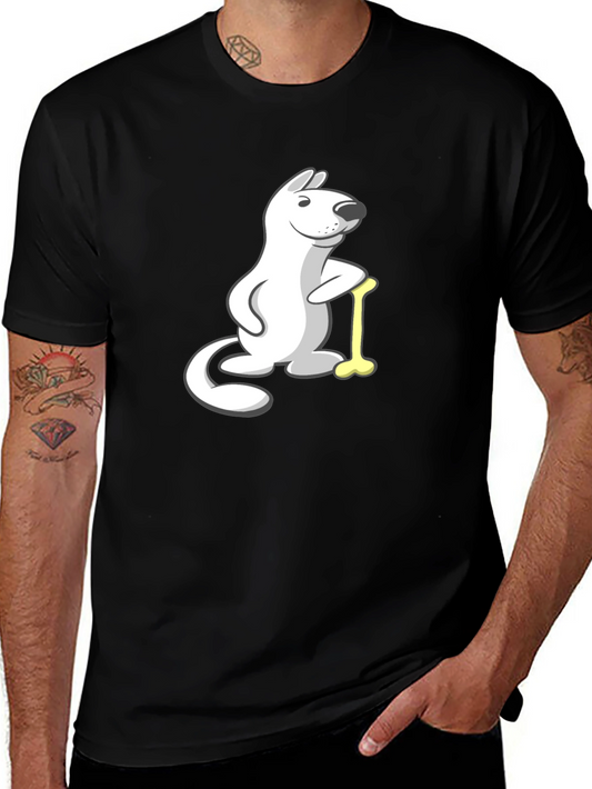 Cartoon Dog with Bone T-Shirt