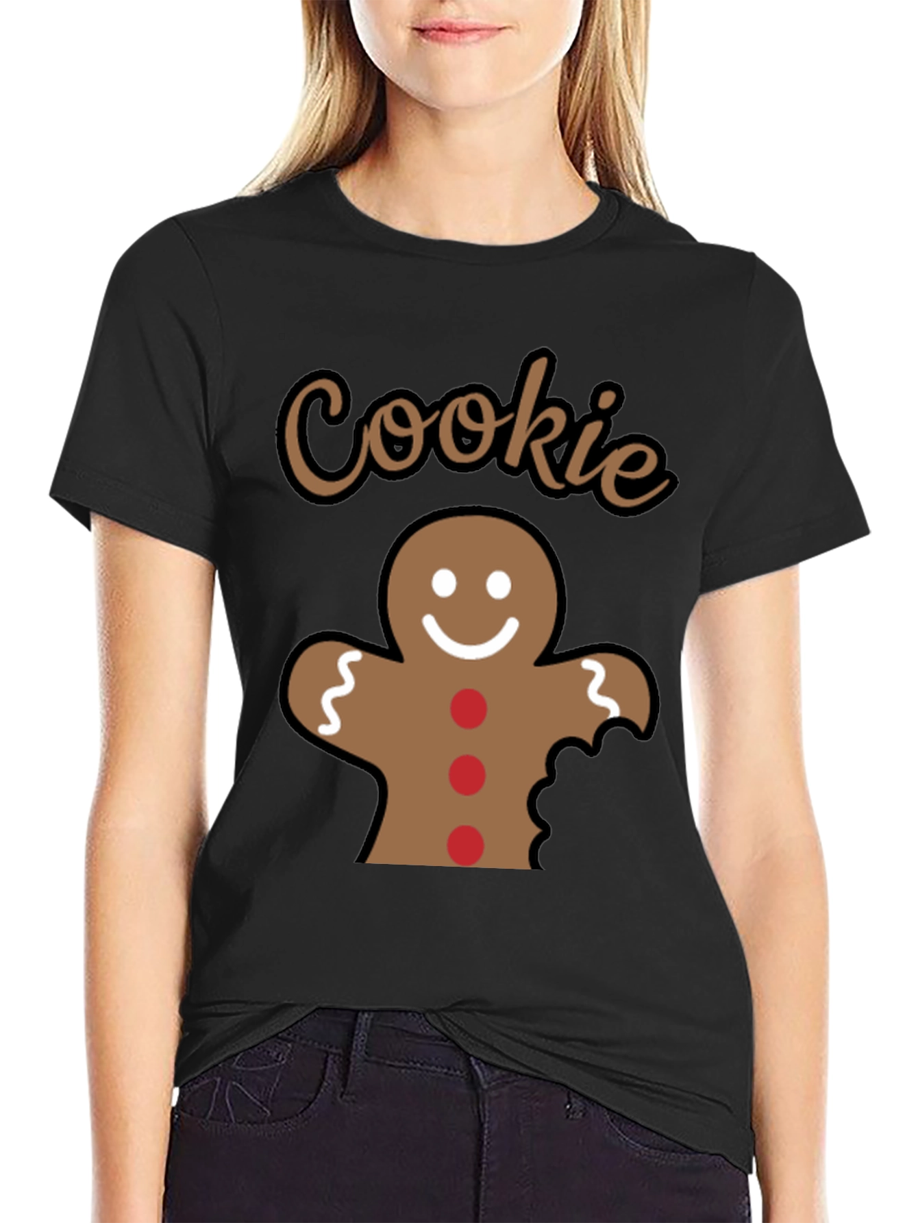 Gingerbread Cookie Bite Christmas T-Shirt