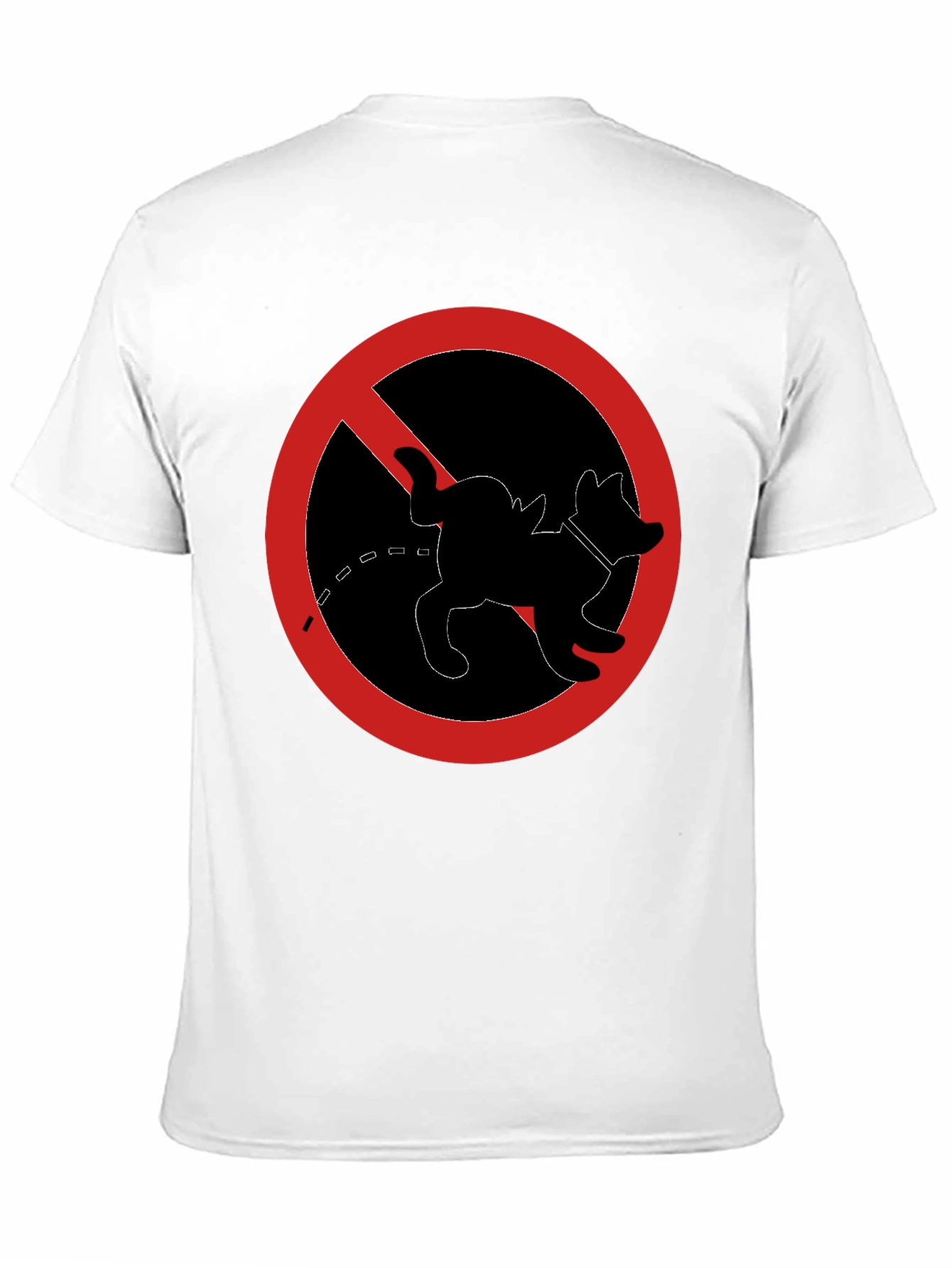 No Dog Peeing T-Shirt - Novelty Graphic Tee