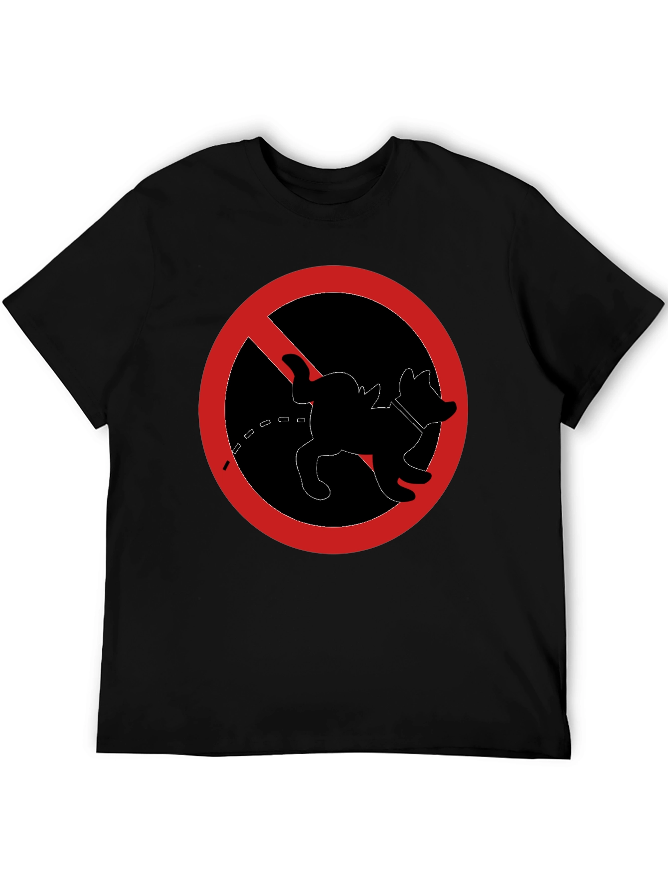 No Dog Peeing T-Shirt - Novelty Graphic Tee