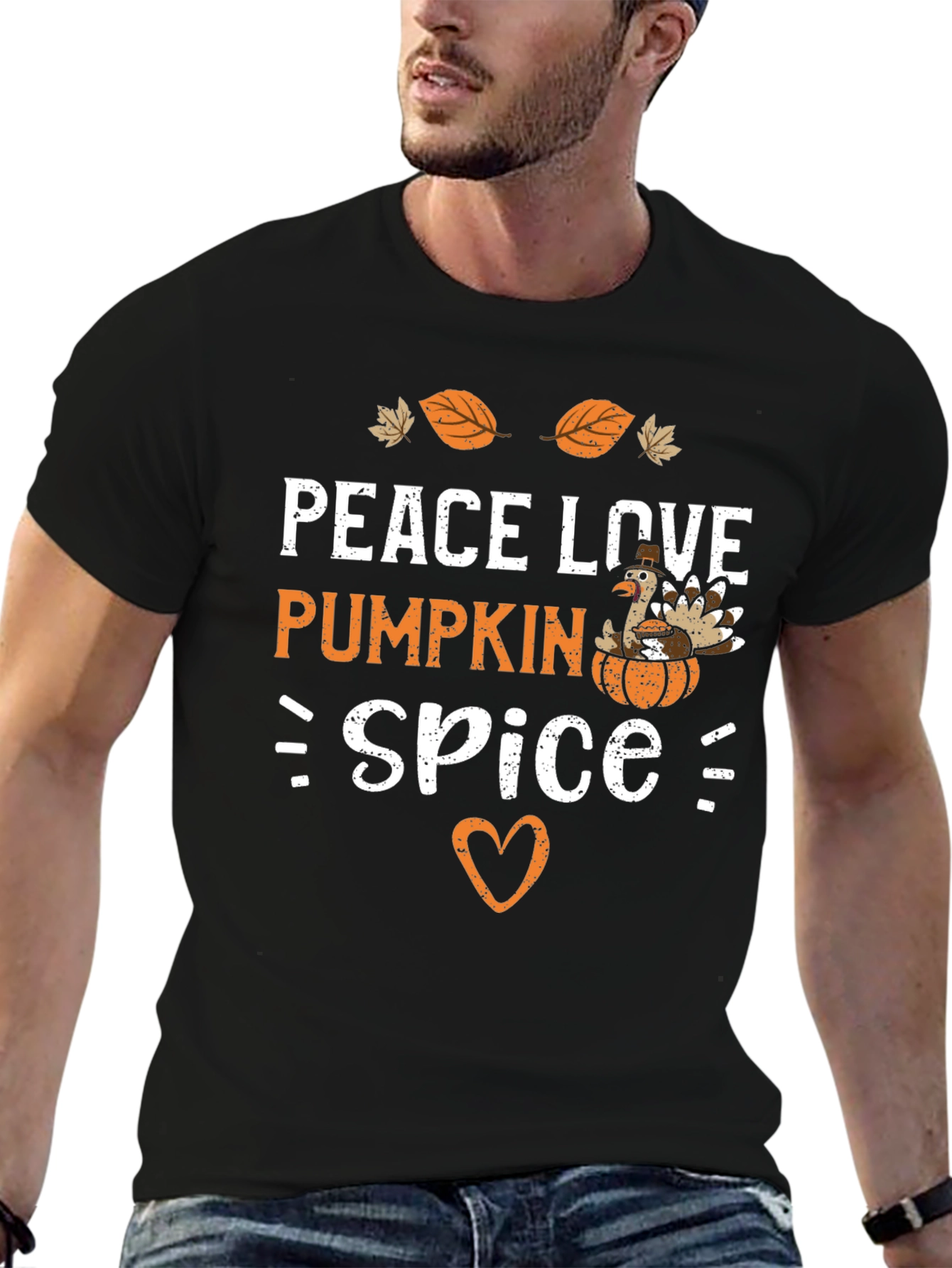 Peace Love Pumpkin Spice Thanksgiving T-Shirt