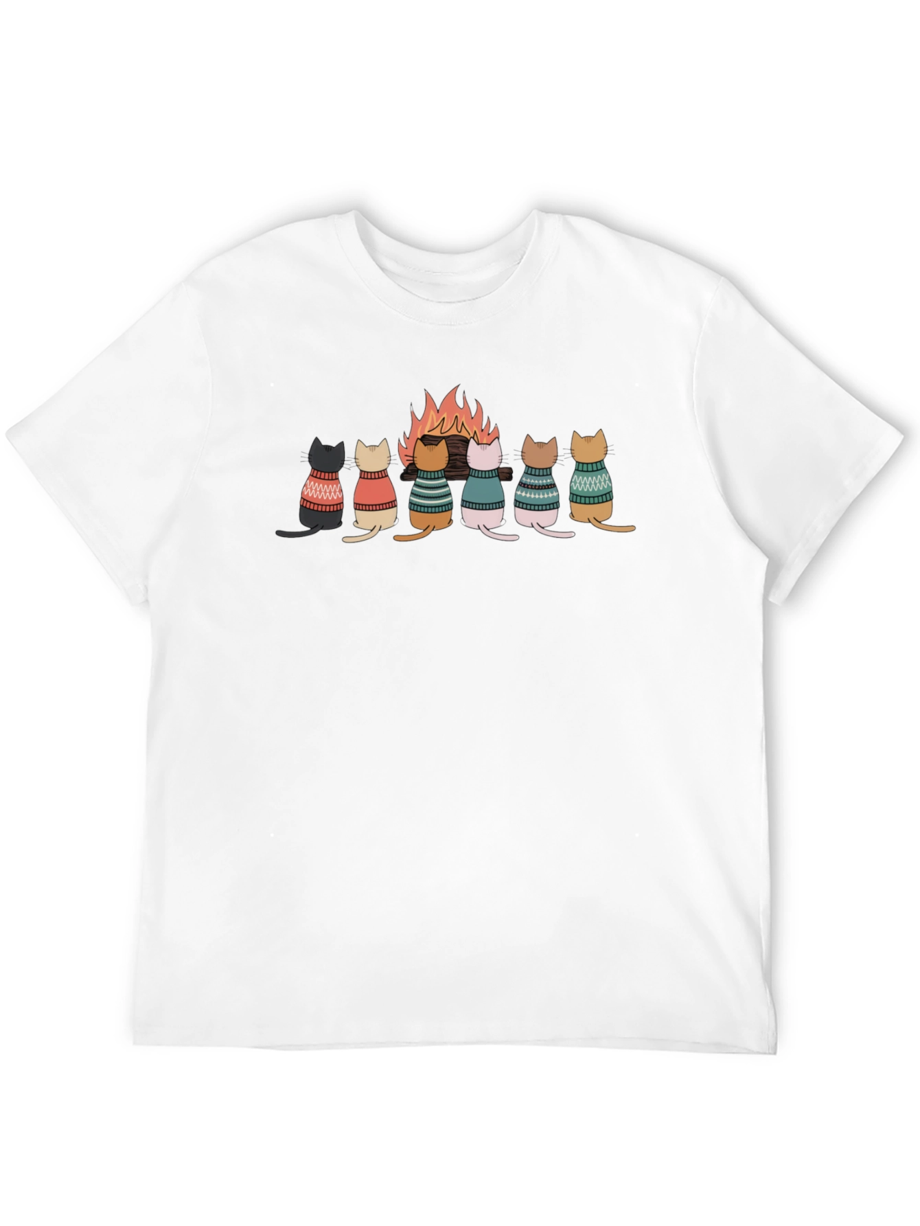 Cats Around Campfire T-Shirt
