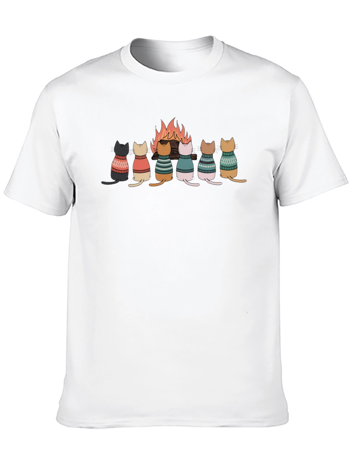 Cats Around Campfire T-Shirt