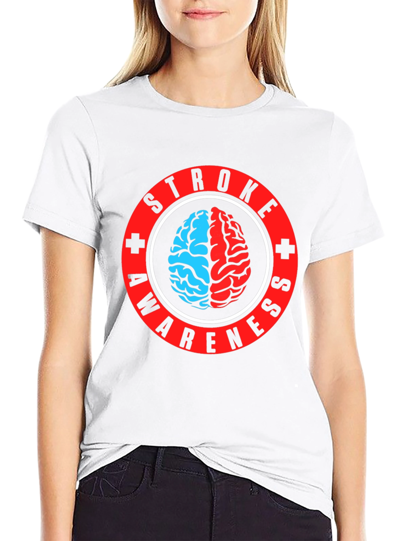 Stroke Awareness T-Shirt - Brain Graphic