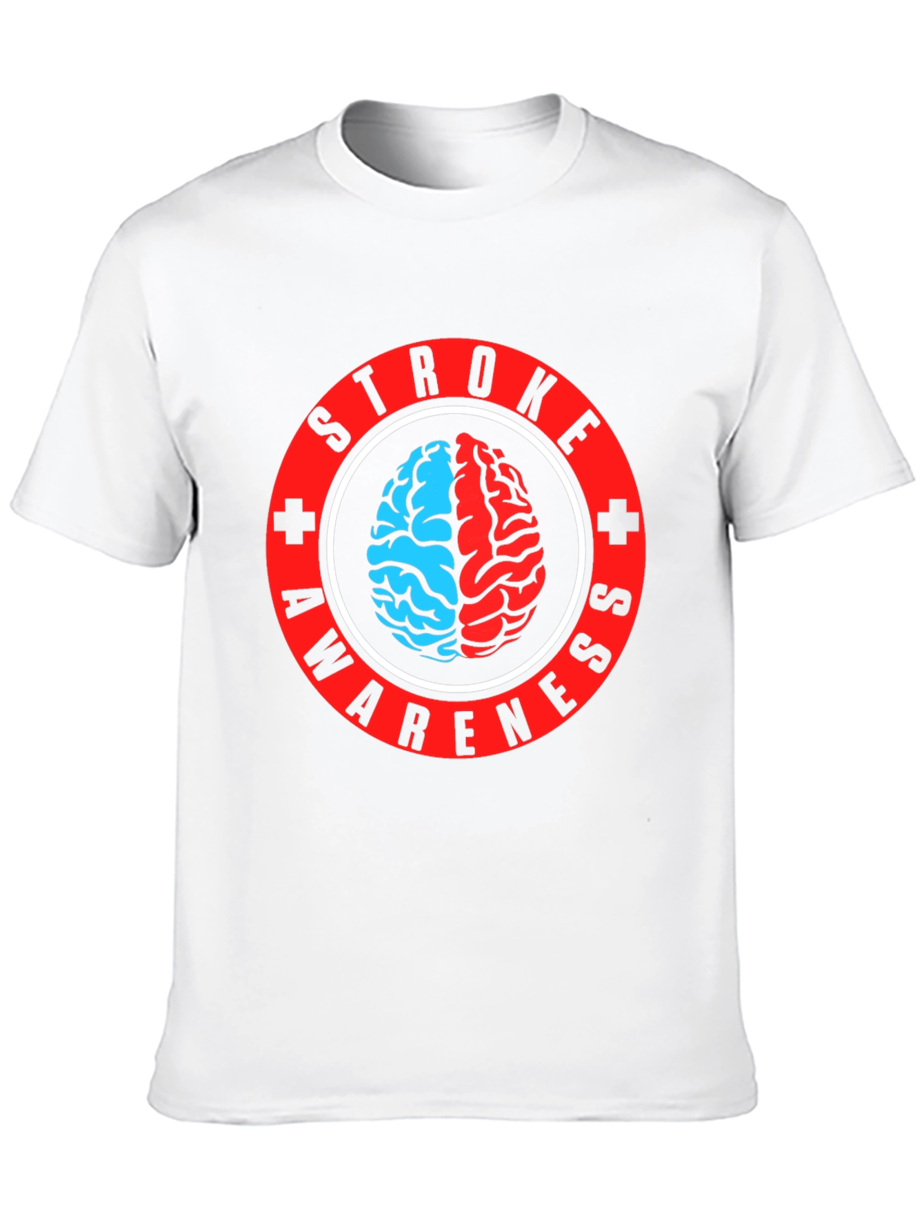 Stroke Awareness T-Shirt - Brain Graphic