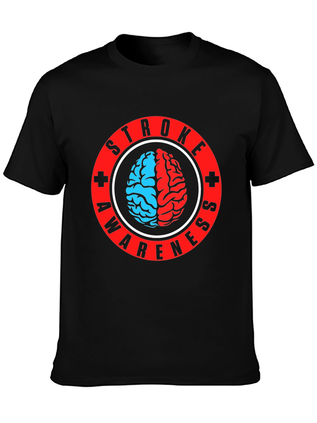 Stroke Awareness T-Shirt - Brain Graphic