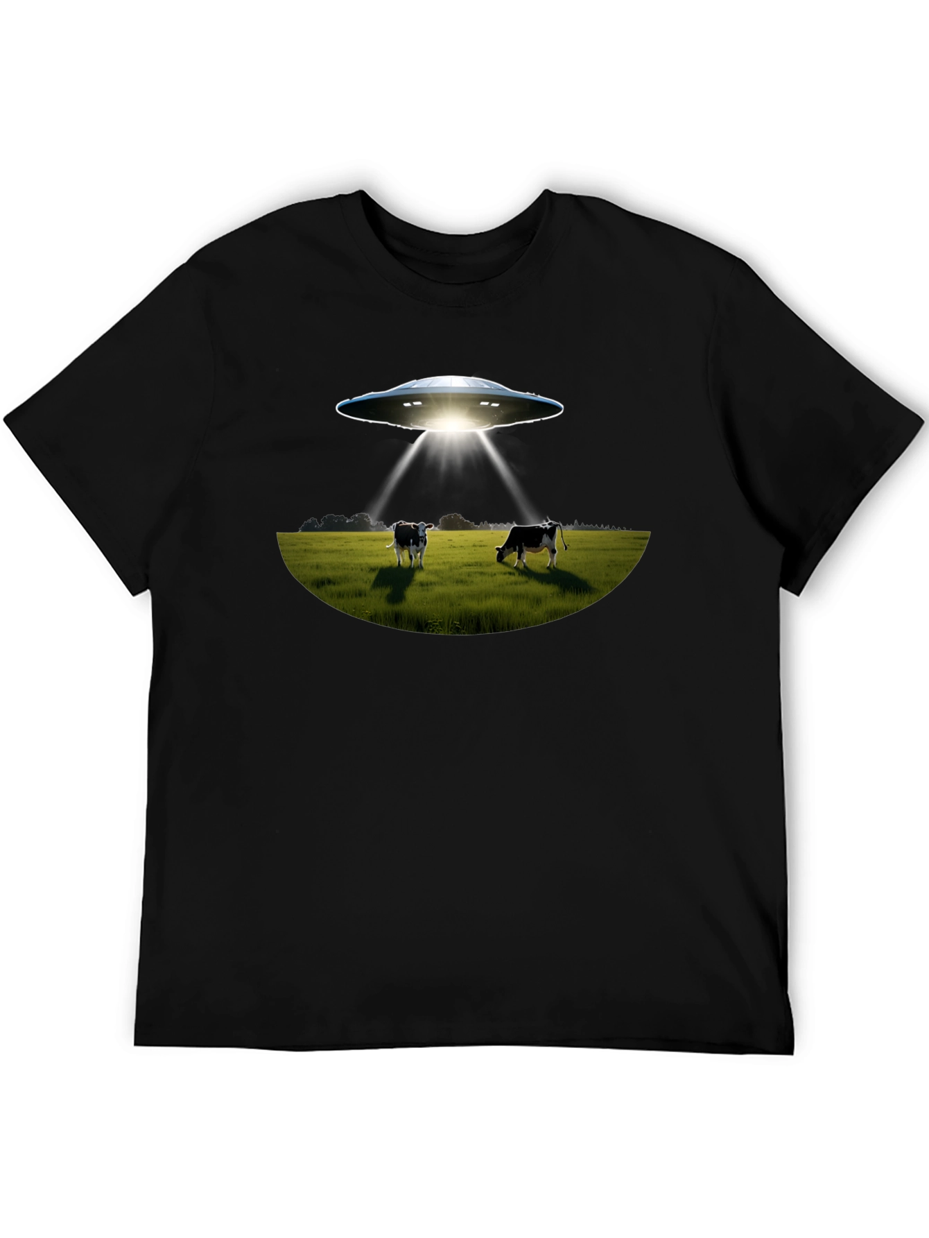 UFO Abduction Cows Graphic T-Shirt