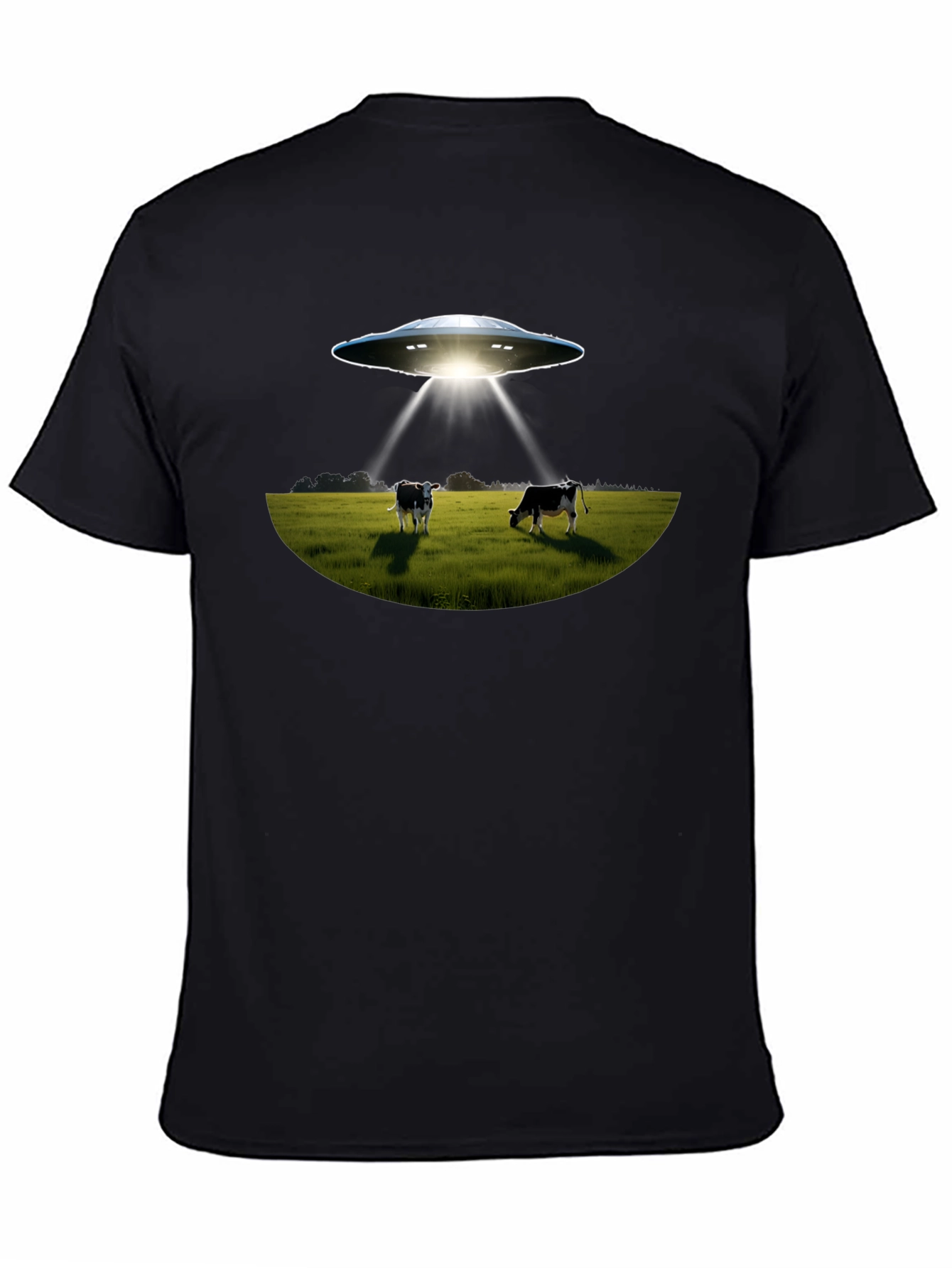UFO Abduction Cows Graphic T-Shirt