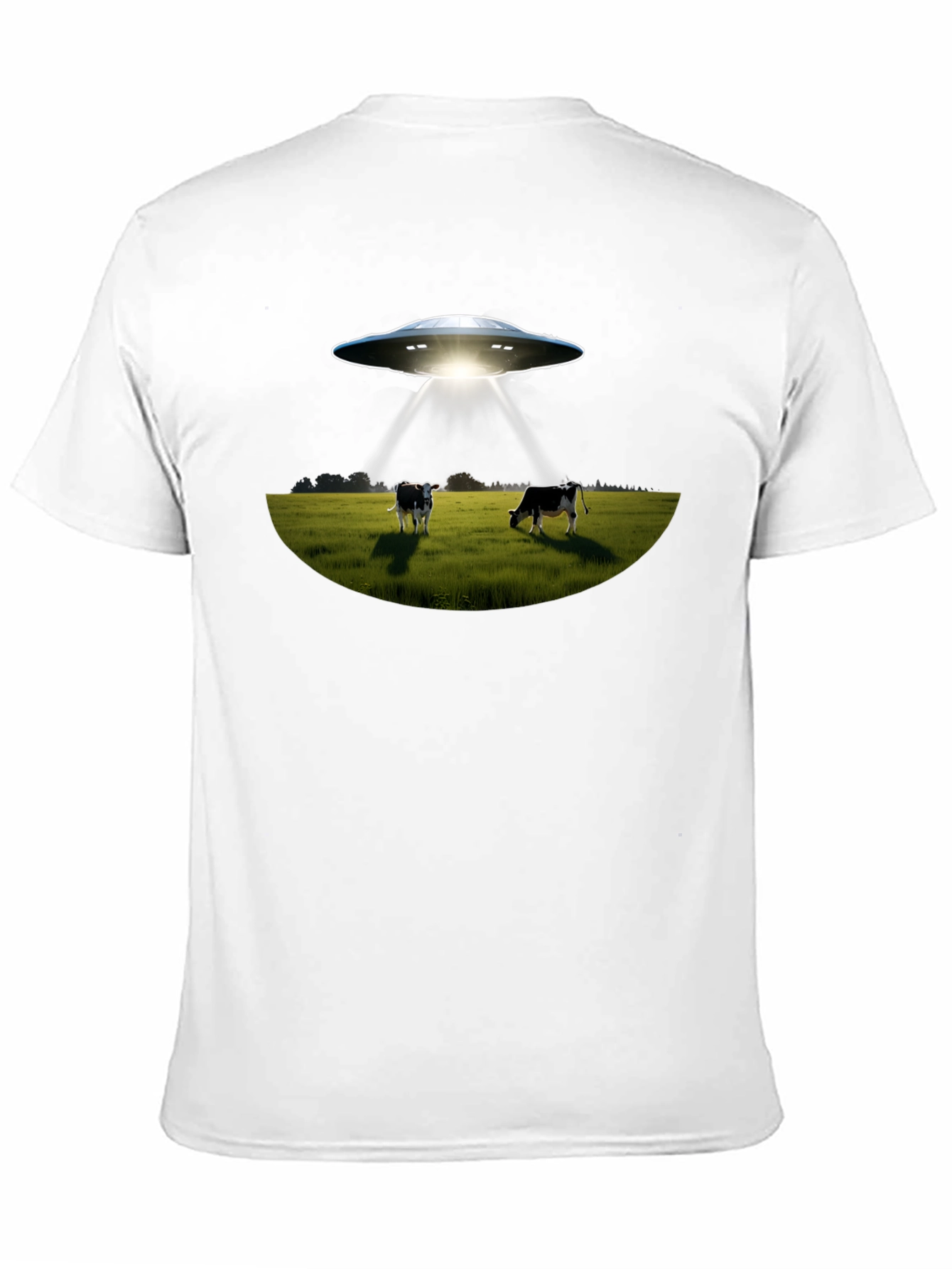 UFO Abduction Cows Graphic T-Shirt