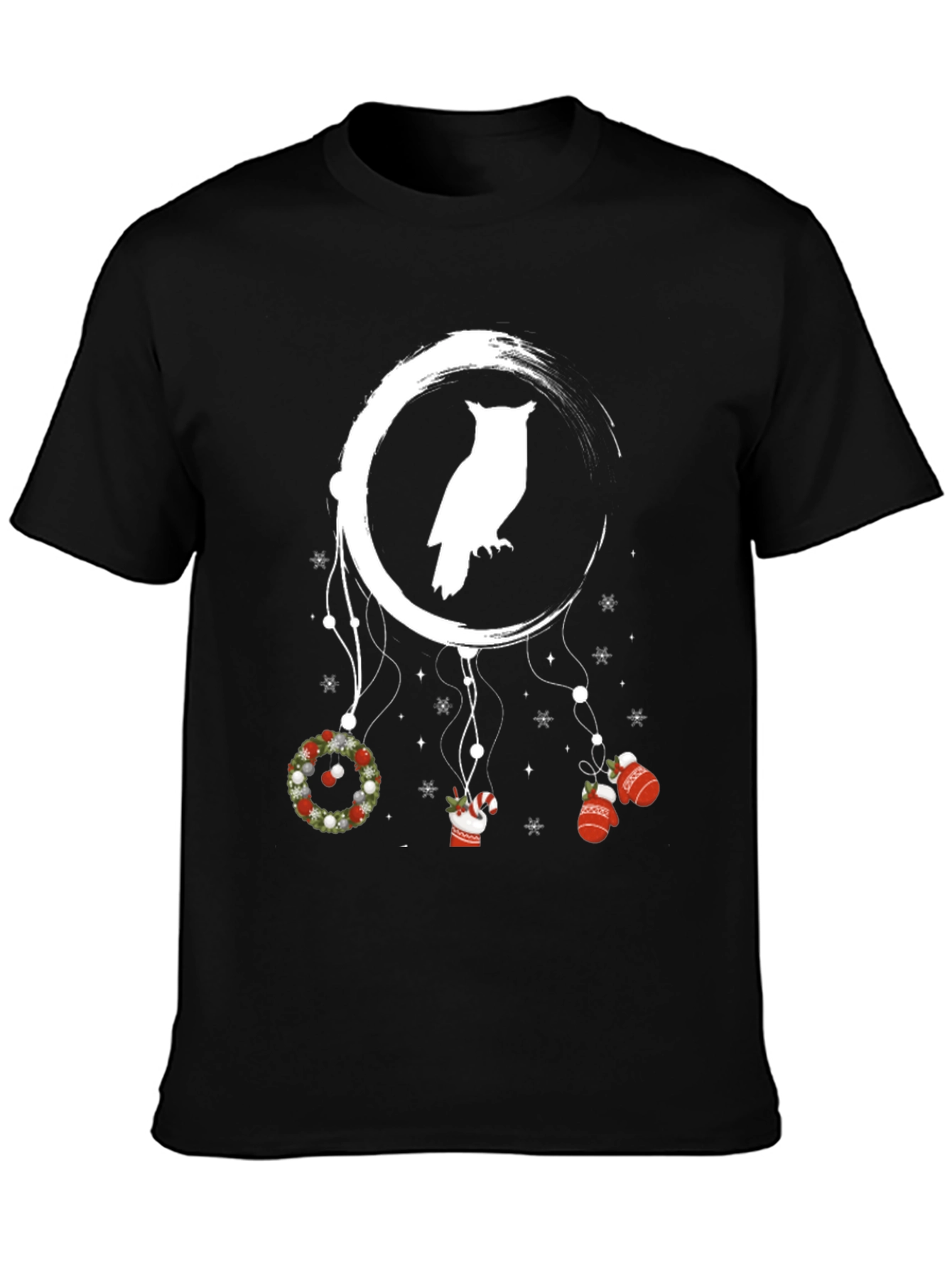 Owl Dreamcatcher Christmas Graphic T-Shirt