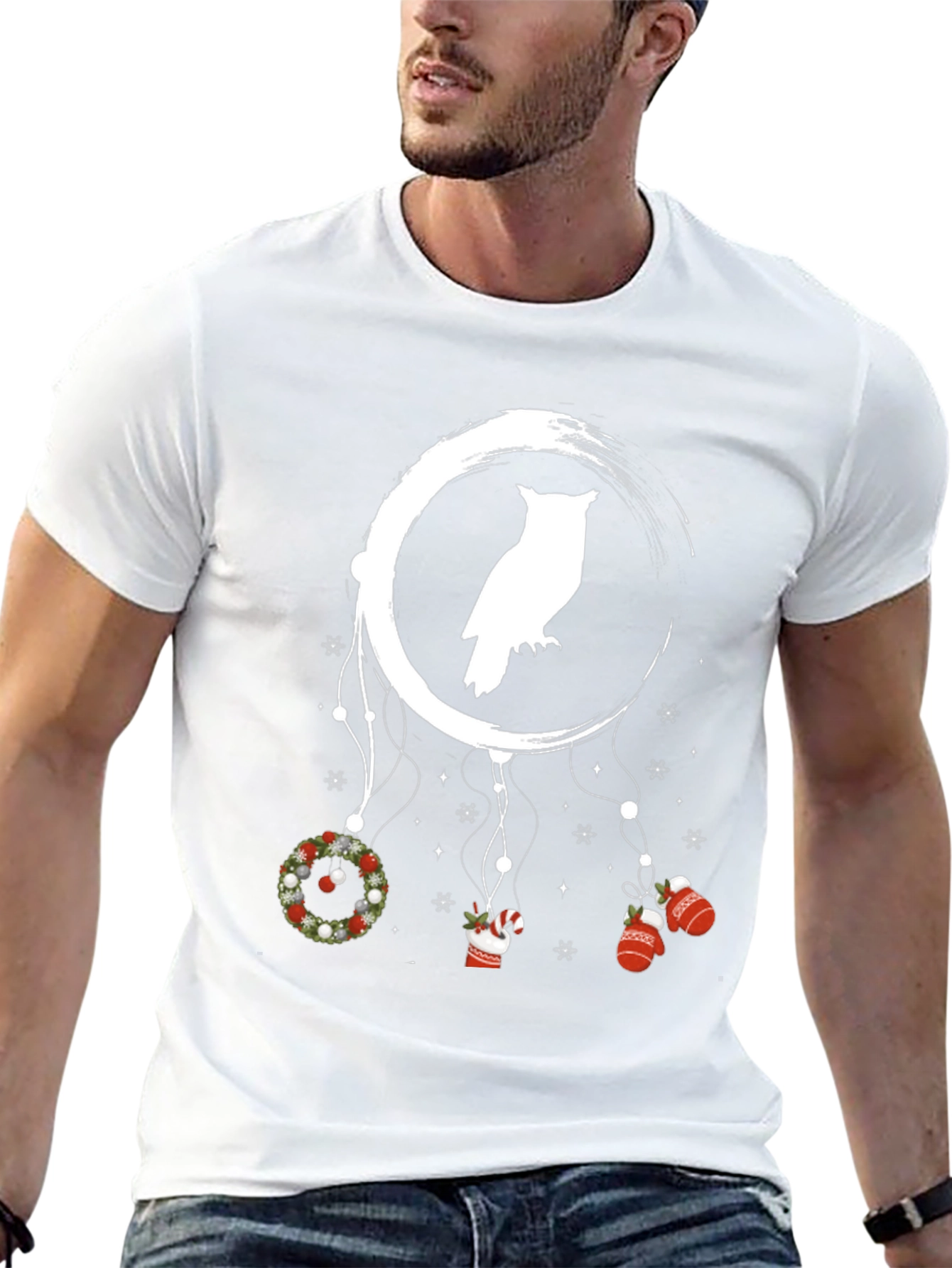 Owl Dreamcatcher Christmas Graphic T-Shirt