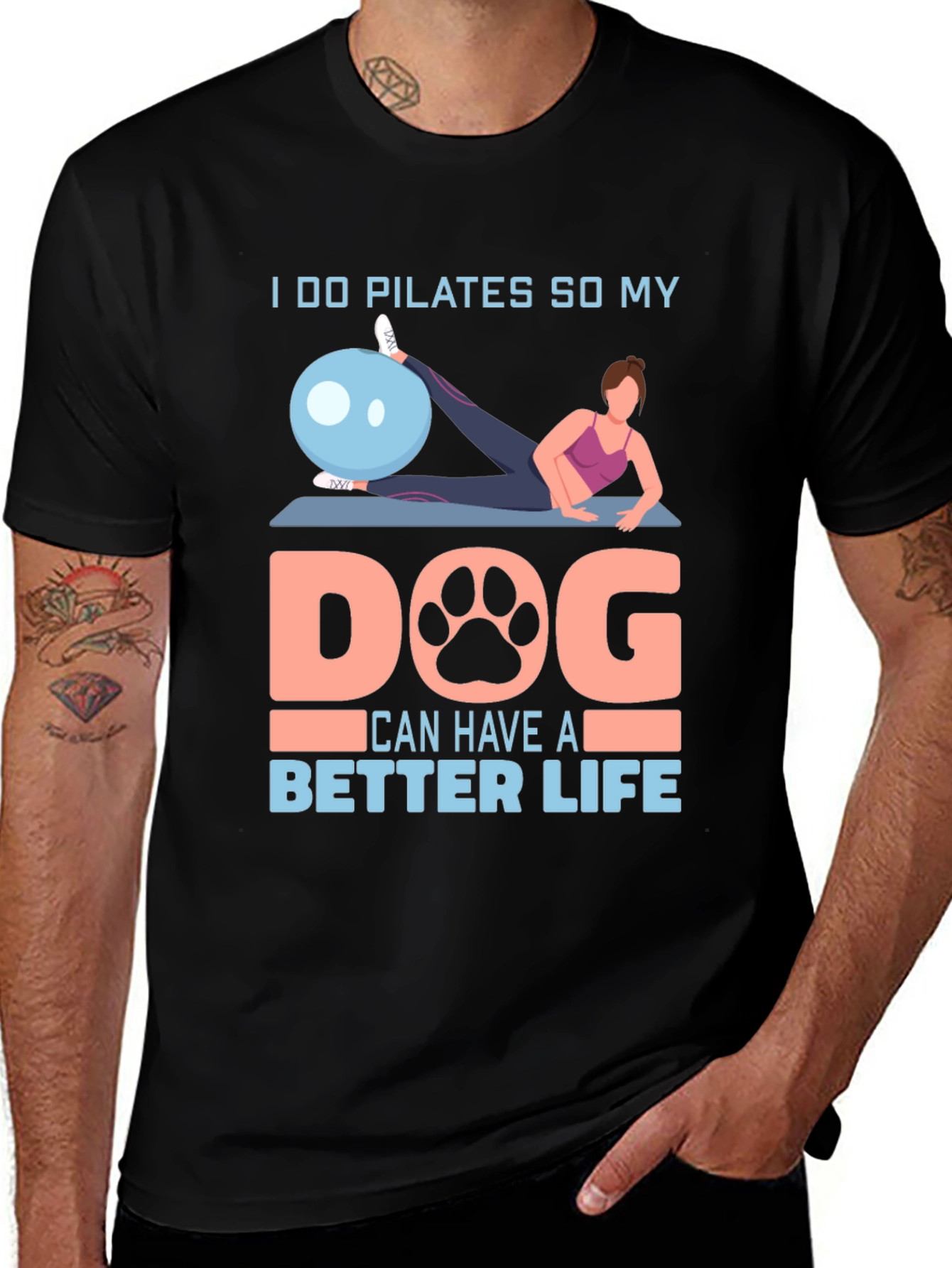 Pilates Dog Lover T-Shirt