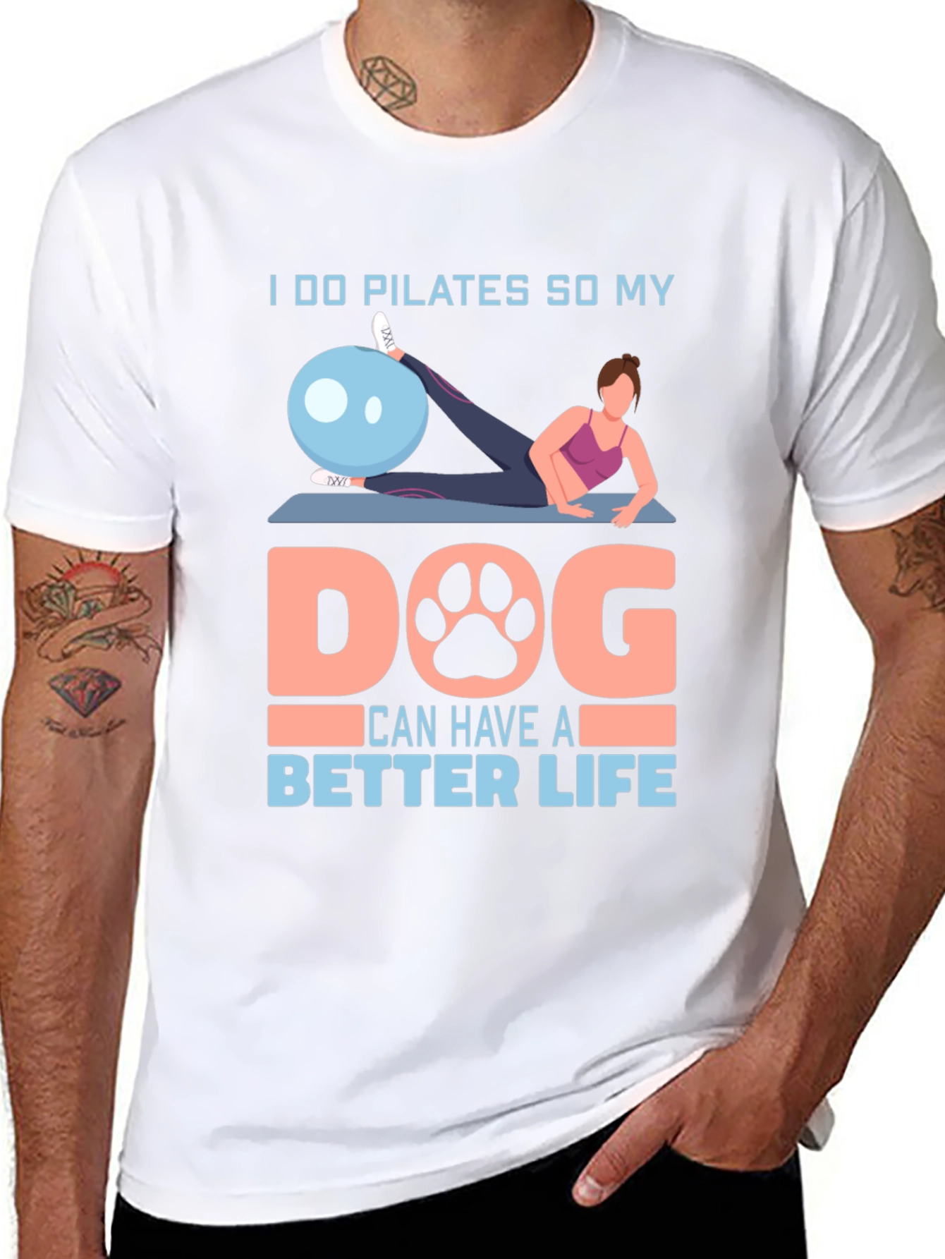 Pilates Dog Lover T-Shirt