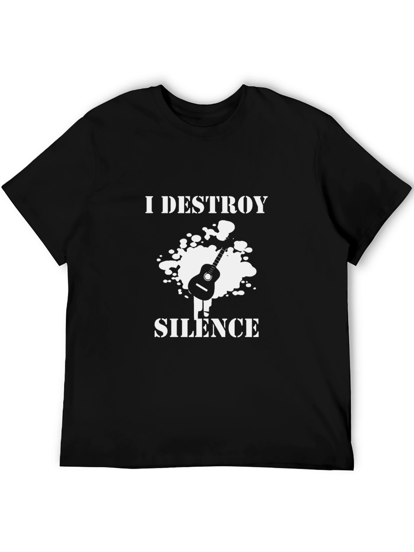 I Destroy Silence Guitar Graphic T-Shirt