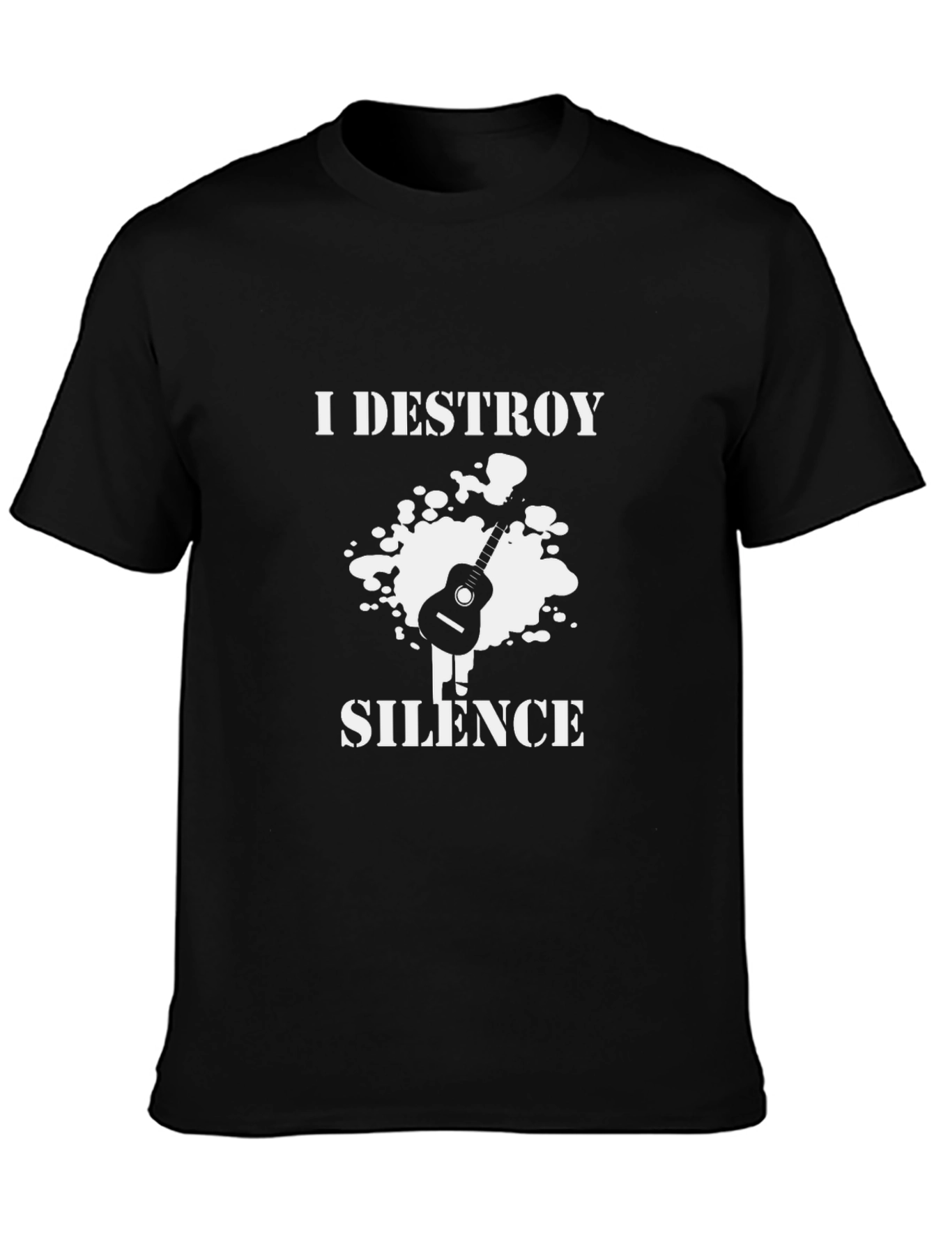 I Destroy Silence Guitar Graphic T-Shirt