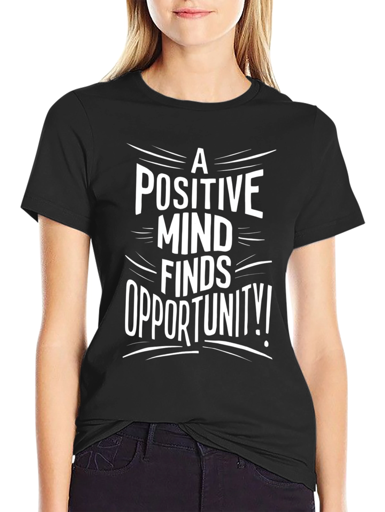 Positive Mind Opportunity Graphic T-Shirt