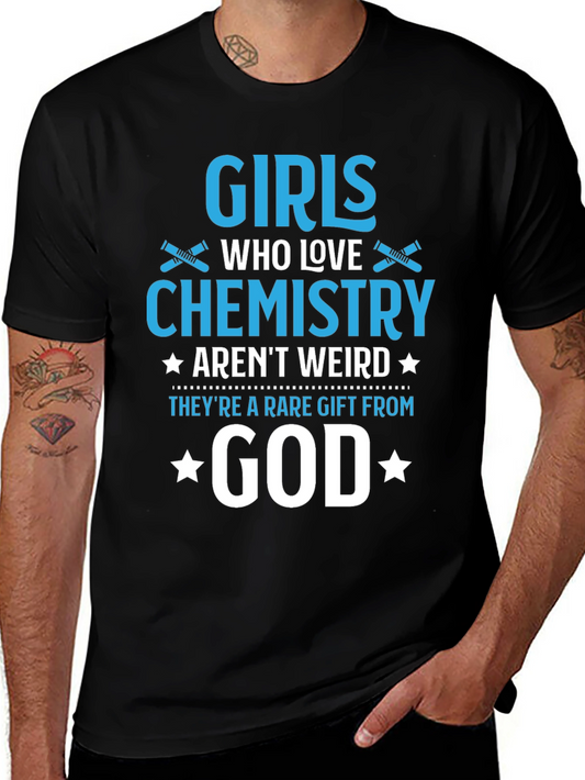 Girls Who Love Chemistry Graphic T-Shirt