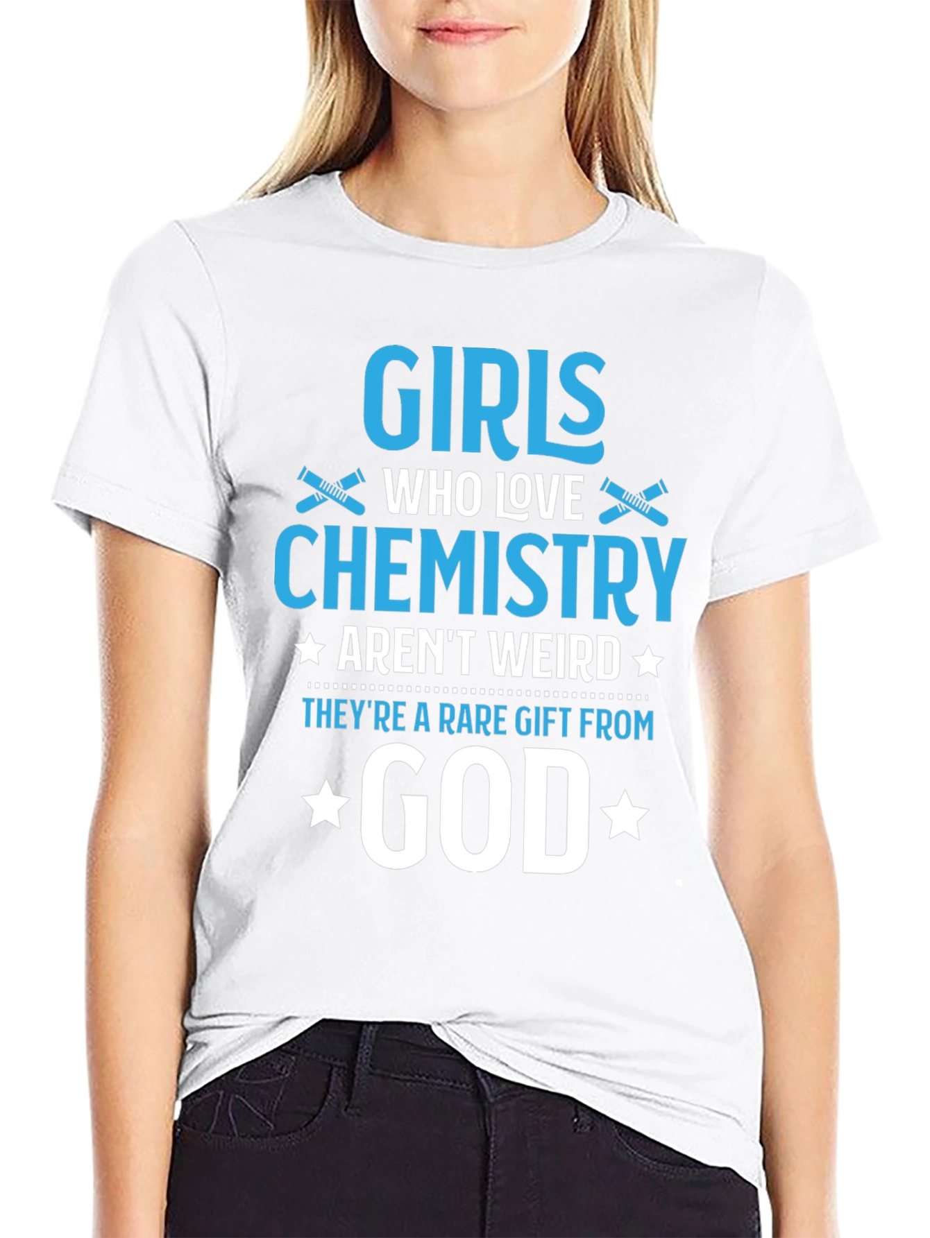 Girls Who Love Chemistry Graphic T-Shirt