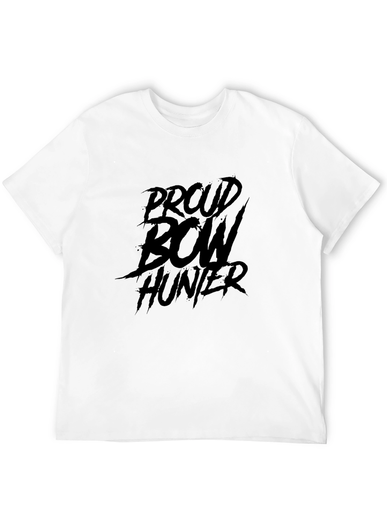 Proud Bow Hunter Black Graphic T-Shirt
